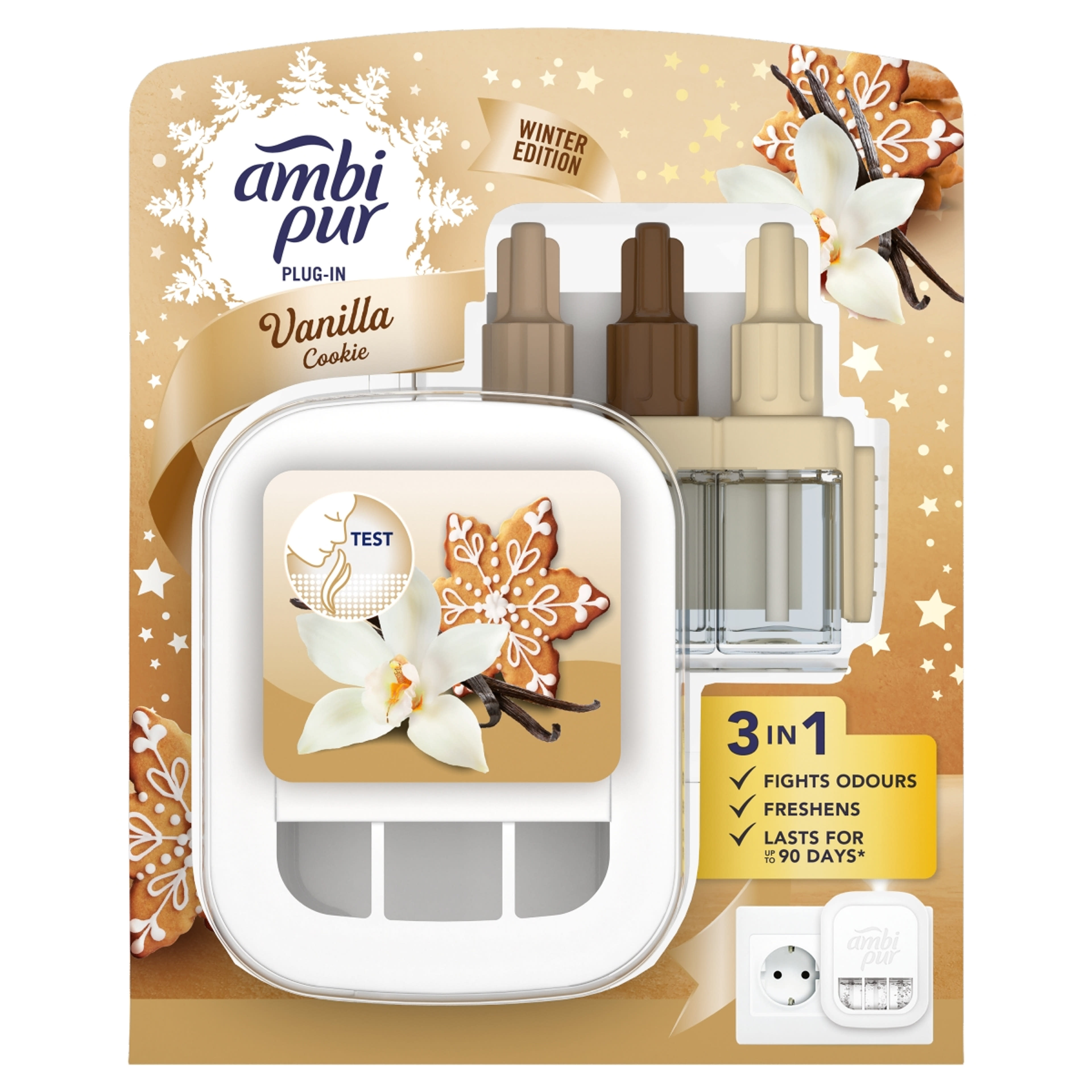Ambi Pur 3Volution Vanilla Cookie elektromos légfrissítő készülék - 20 ml