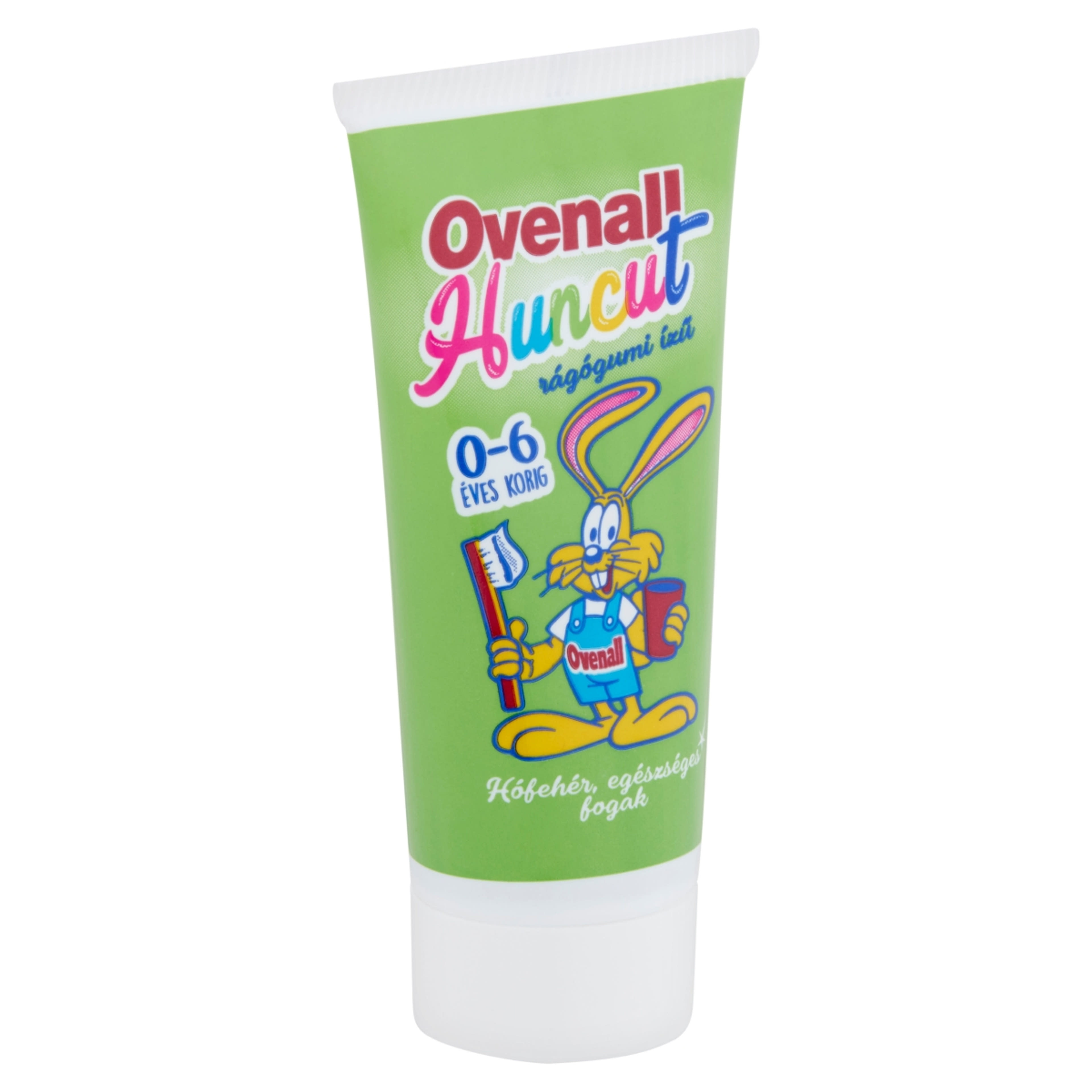 Ovenall huncut fluoridmentes rágógumi ízu gyermek fogkrém - 50 ml-3