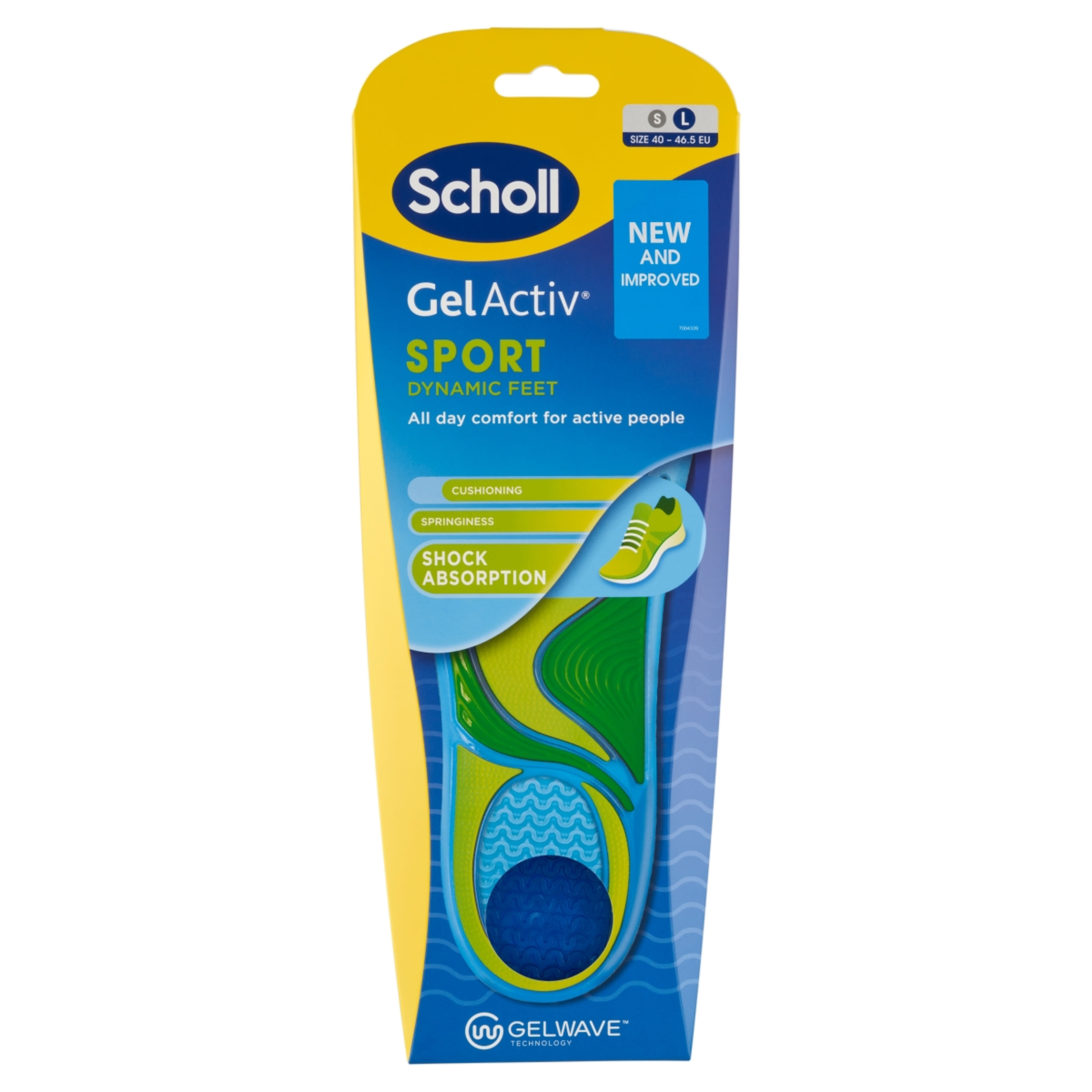 Scholl Gel Activ Sport talpbetét L méret - 2 db