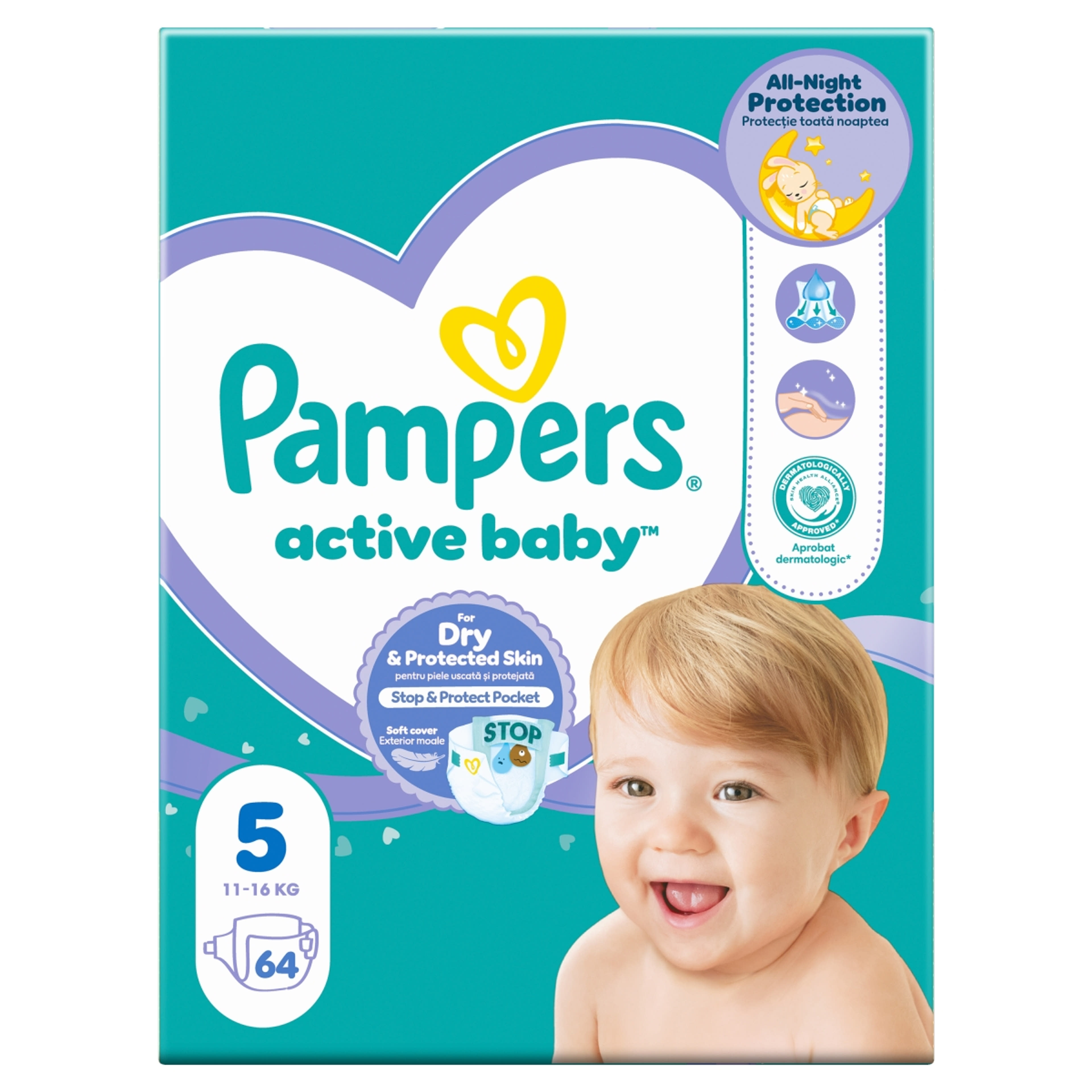 Pampers Active Baby Giant Pack Pelenka 5 - 64 db-3