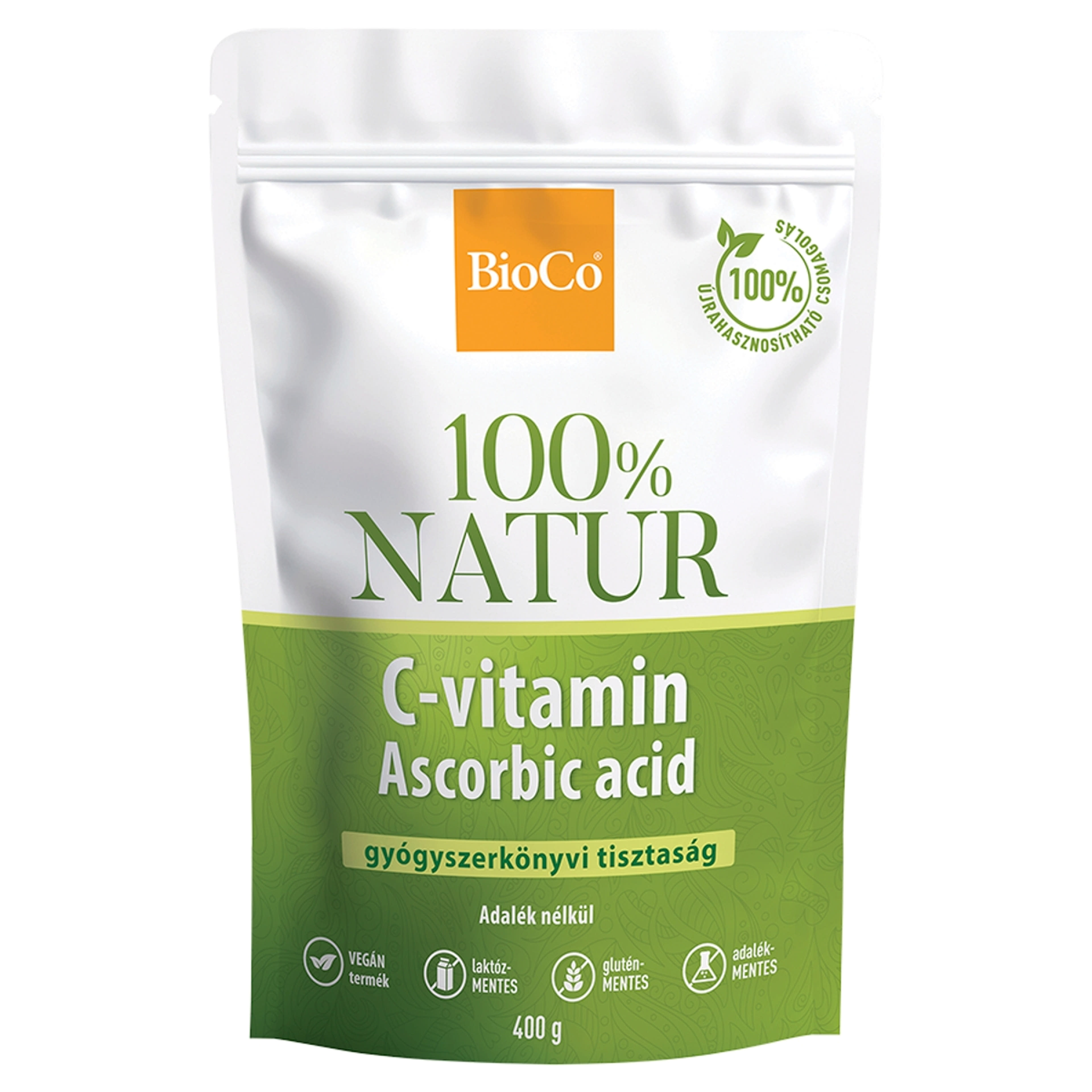 BioCo 100% Natur C-vitamin étrend-kiegészítő por - 400 g-2