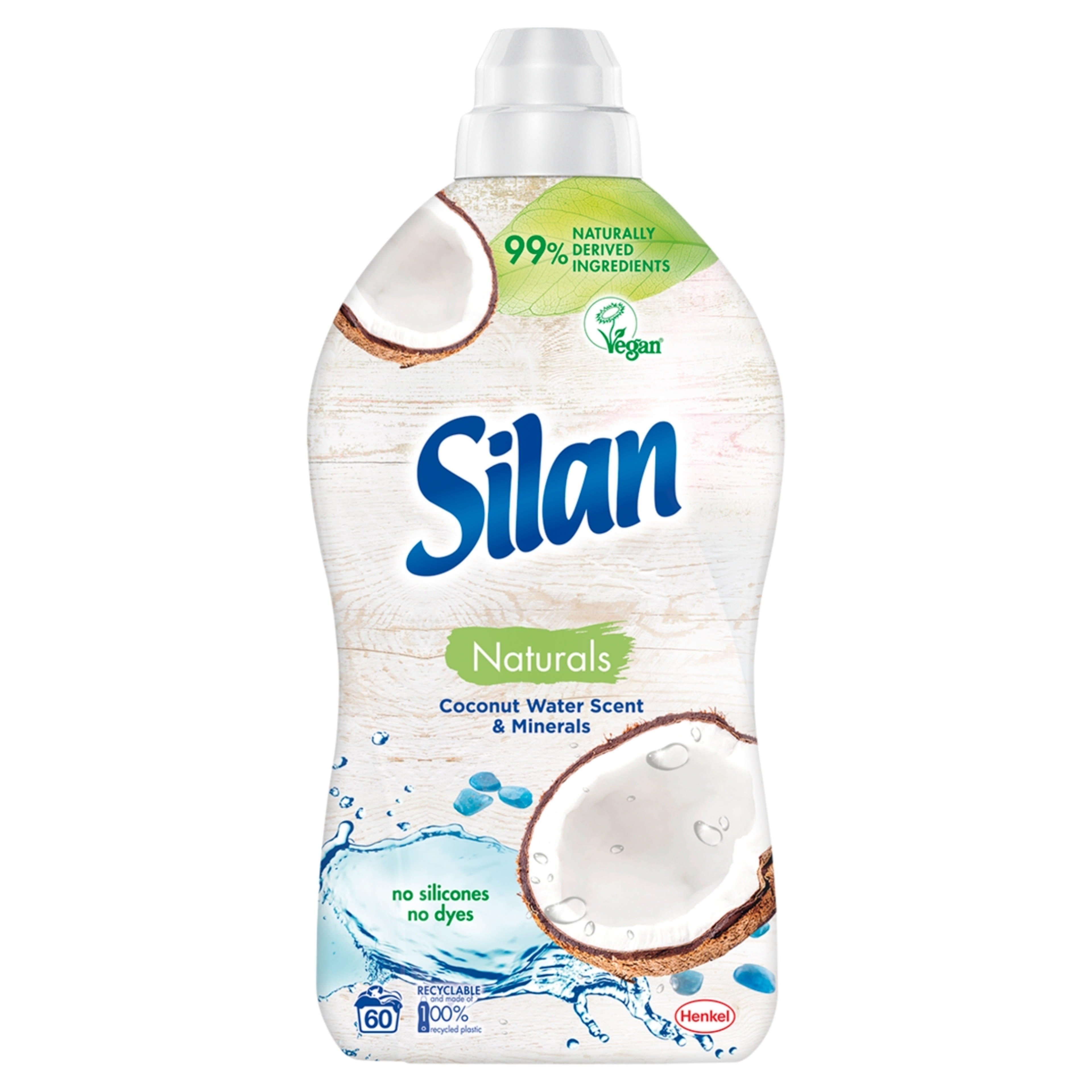 Silan Naturals Coconut Water Scent & Minerals öblítő, 58 mosás - 1450 ml