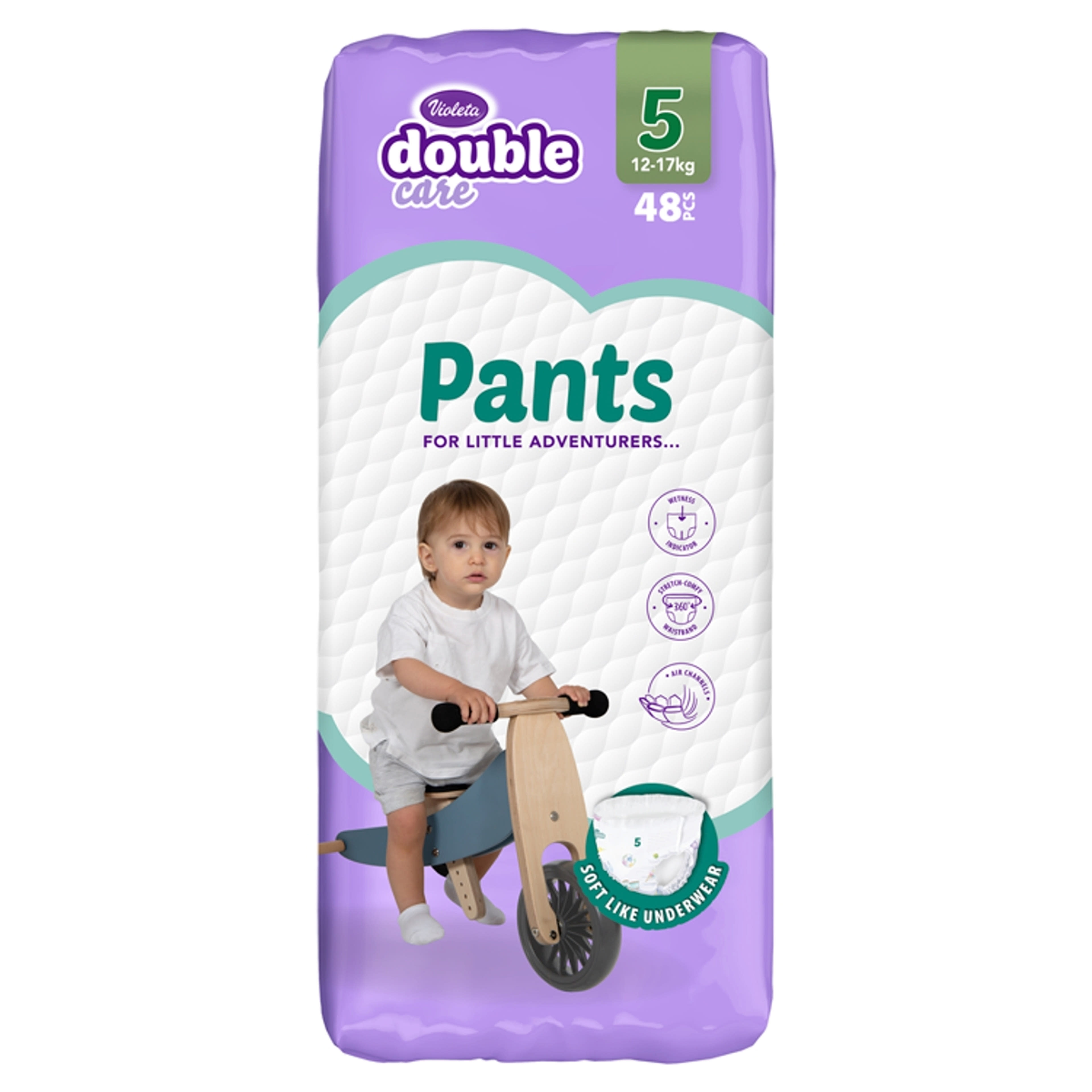 Violeta Double Care bugyipelenka  5-ös méret 12-17 kg - 48 db