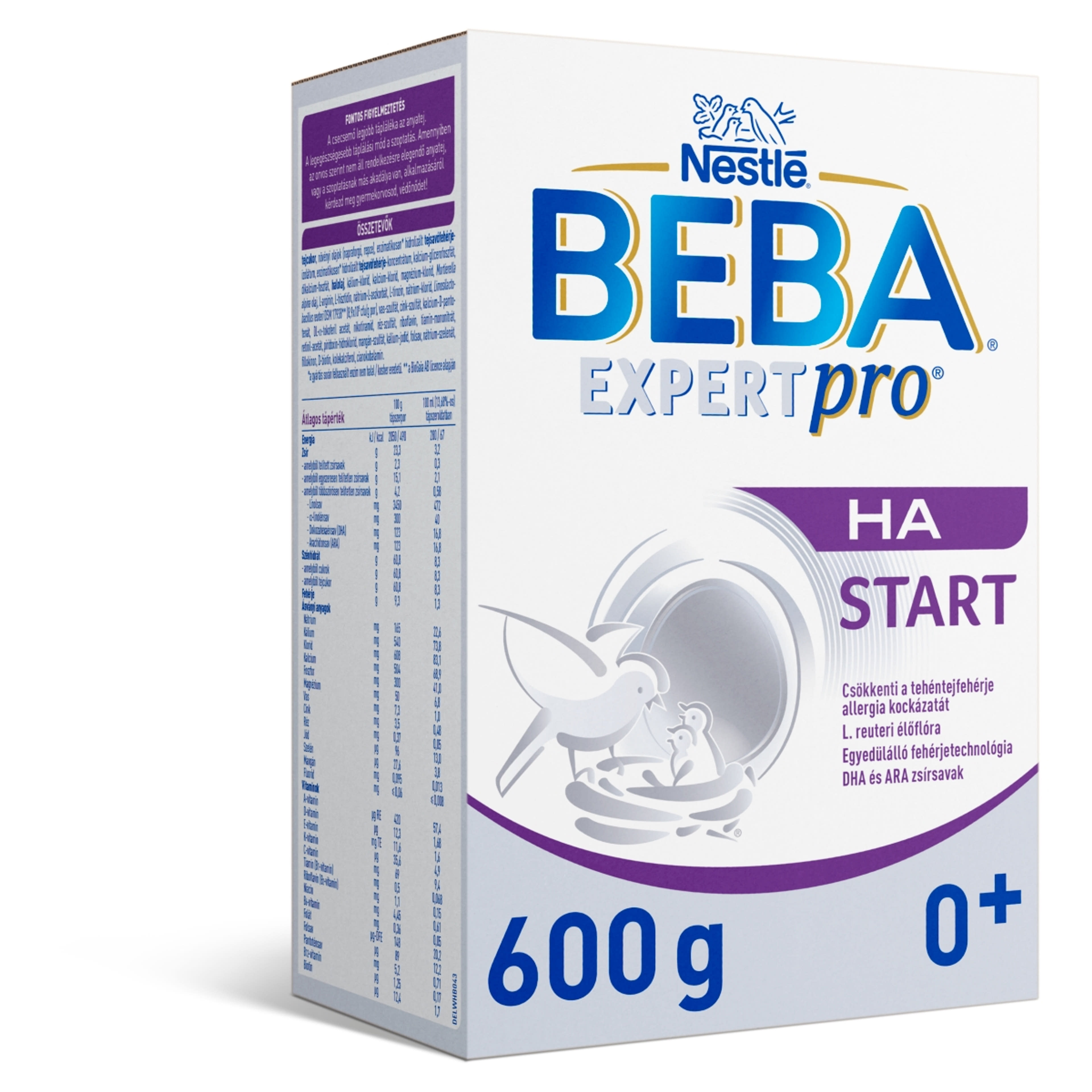 Beba Expertpro HA Start Tápszer Újszülött Kortól - 600 g-3