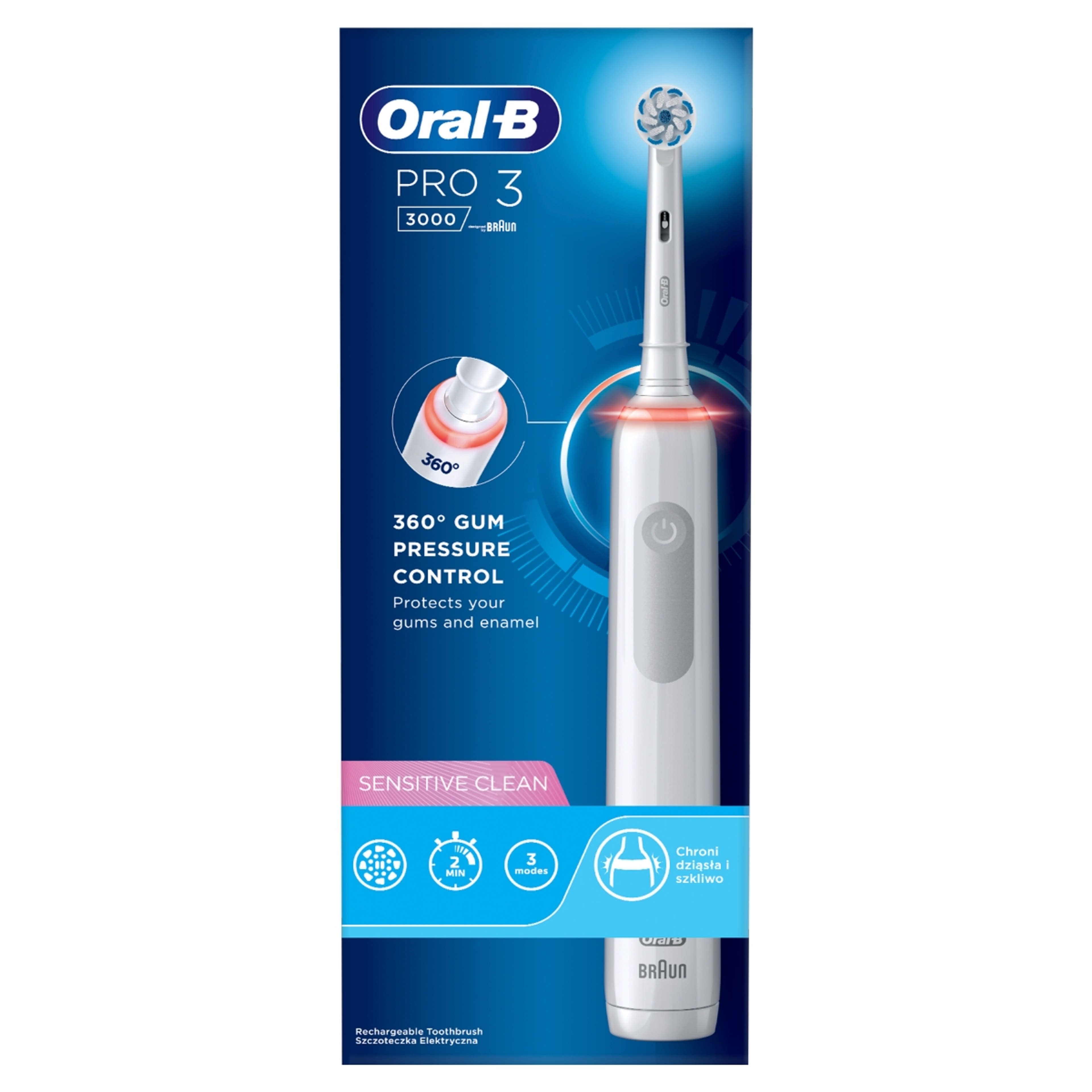 Oral-B PRO3 3000 Sensitive Clean elektromos fogkefe  - 1 db