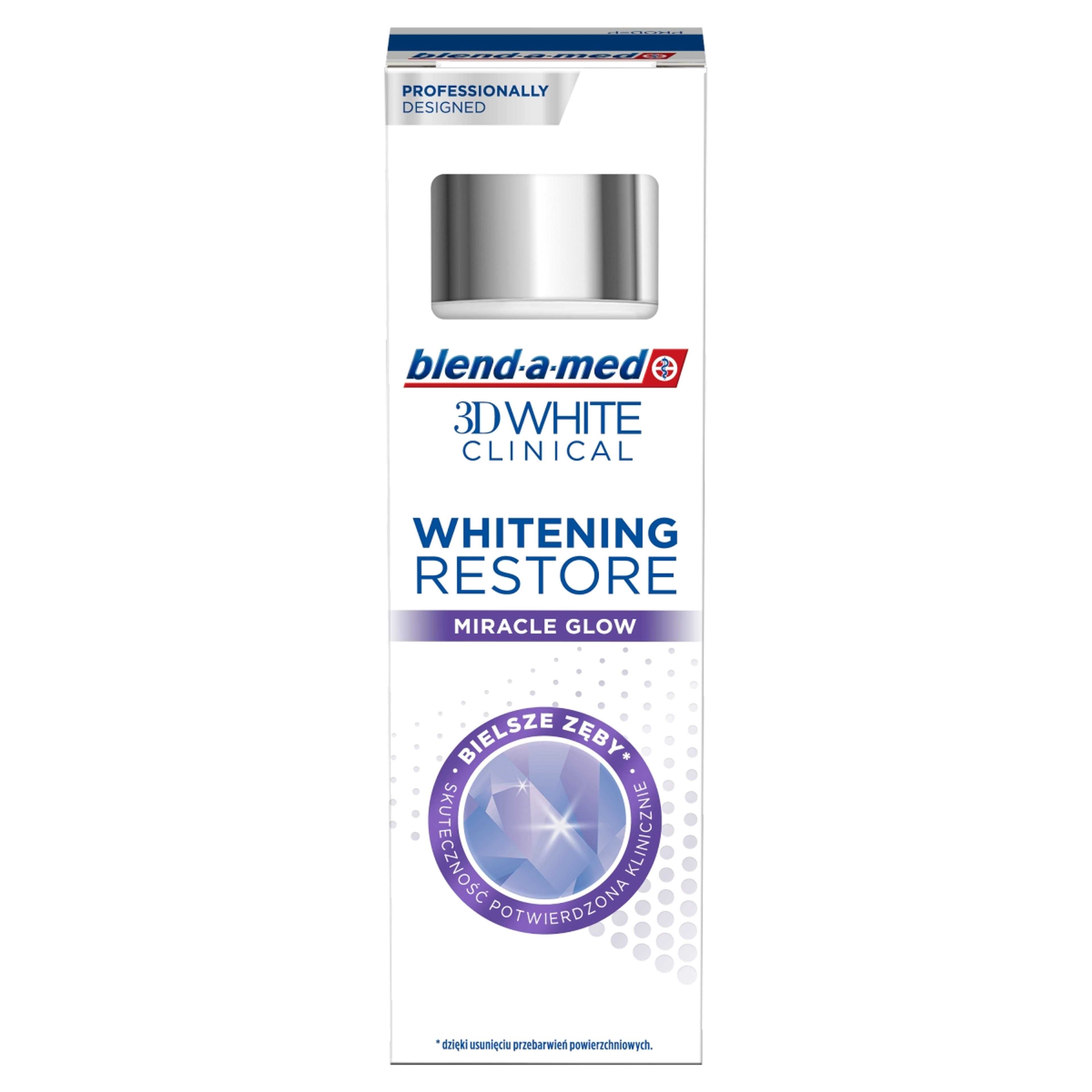 Blend-a-med 3D White Clinical Miracle Glow fogkrém - 75 ml-4