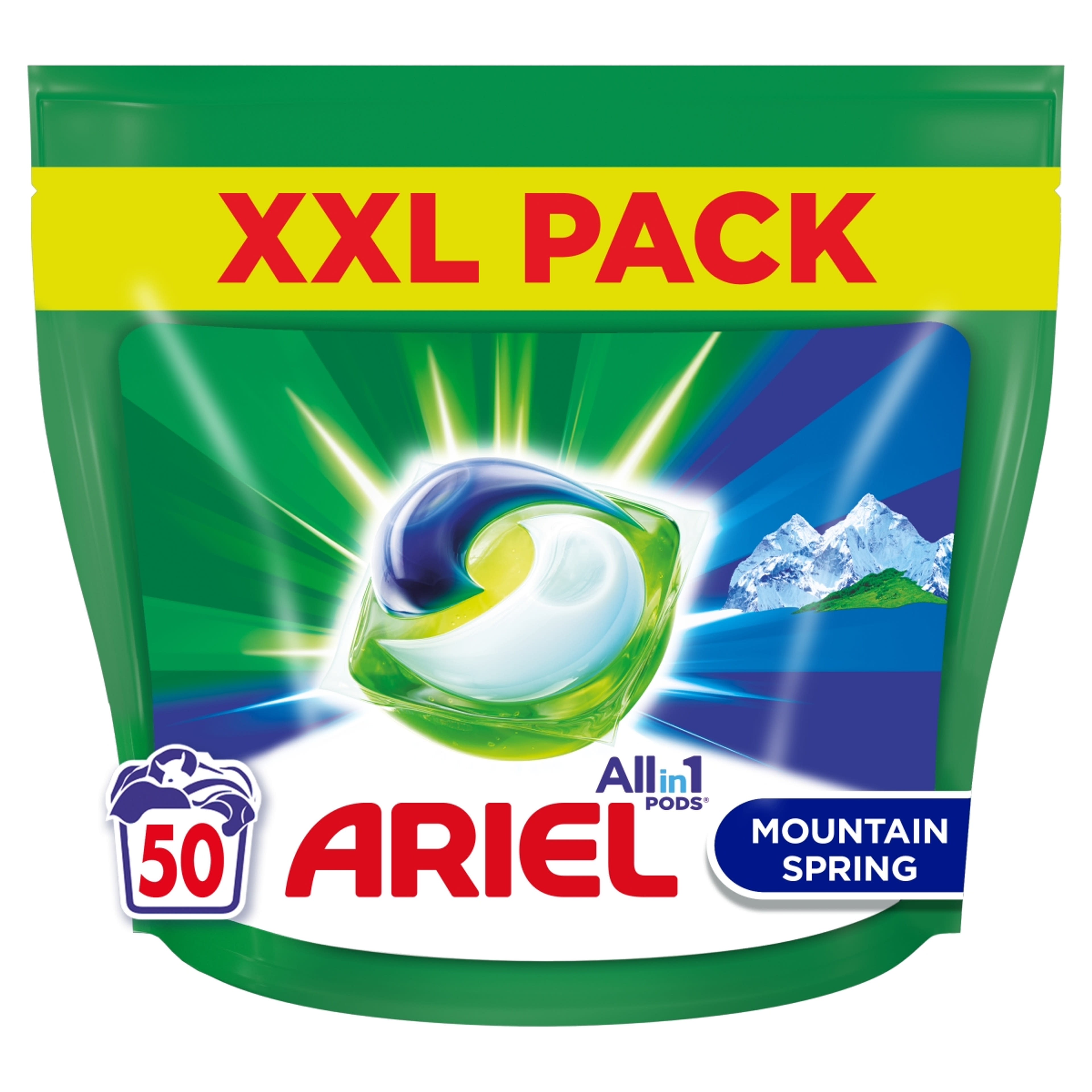 Ariel All-in-1 Mountain Spring mosókapszula 50 mosás- 50 db-7
