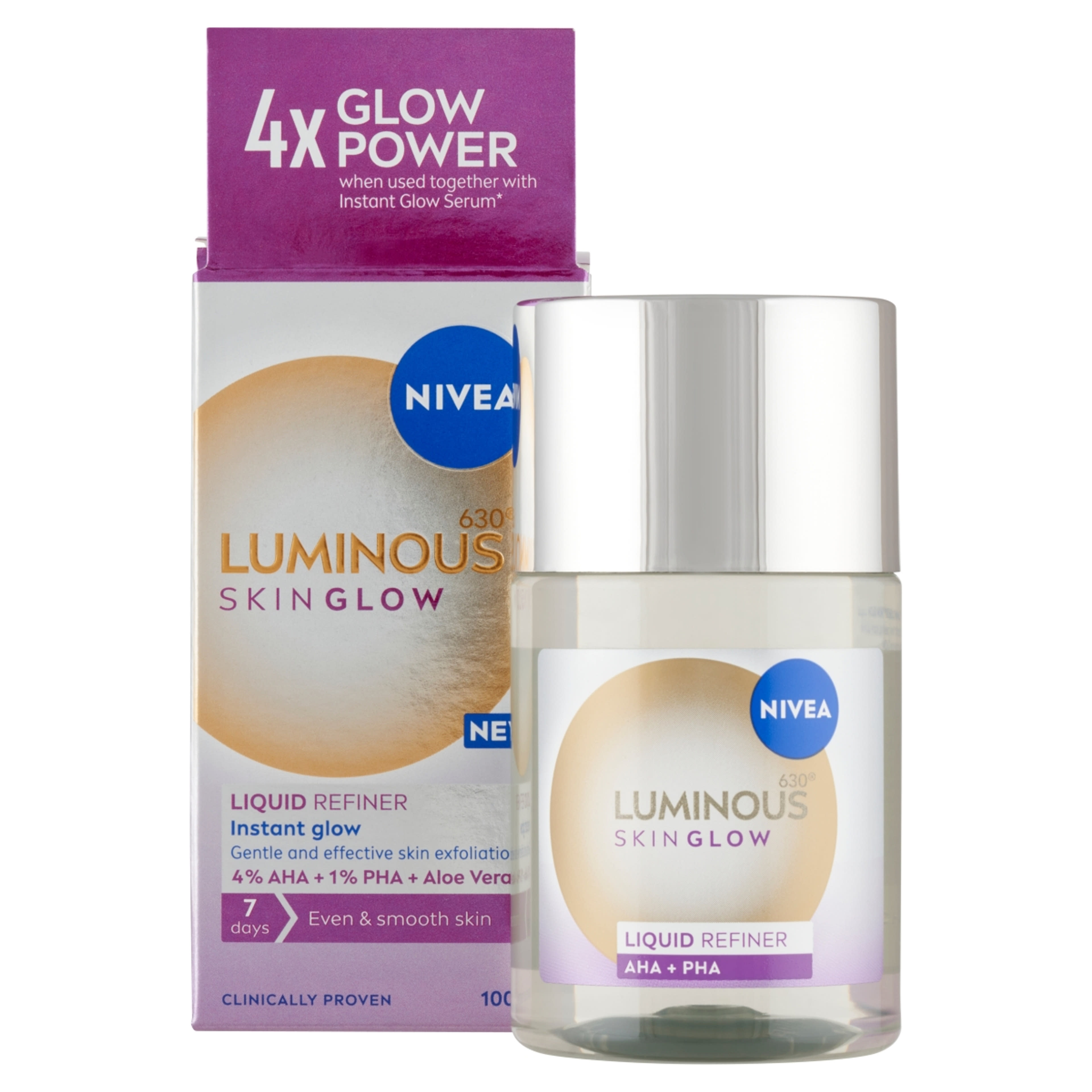 NIVEA Luminous630 Skin Glow Liquid Refiner hámlasztó - 100 ml-2