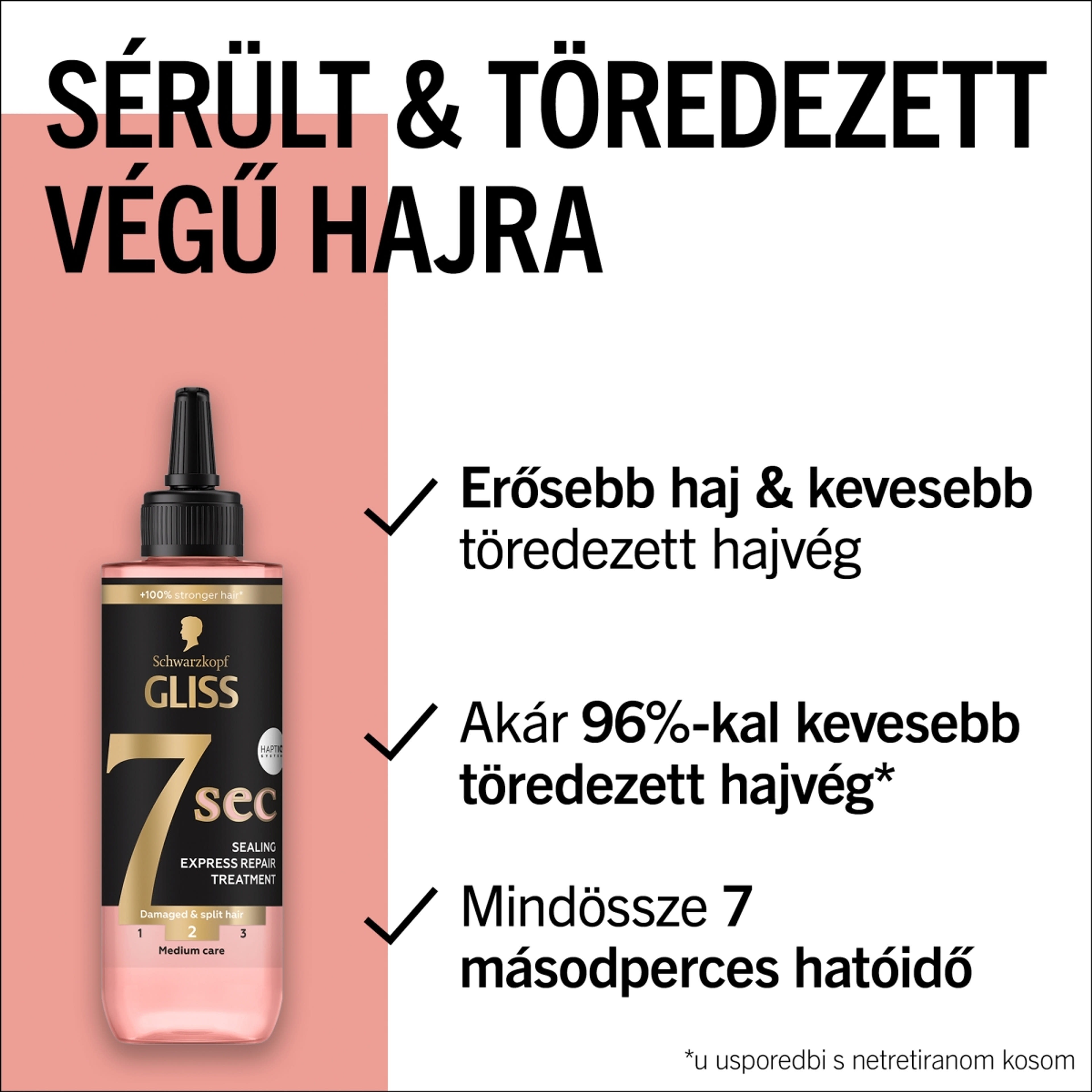 Gliss 7seconds Express Repair Split Ends Miracle hajpakolás - 200 ml-3