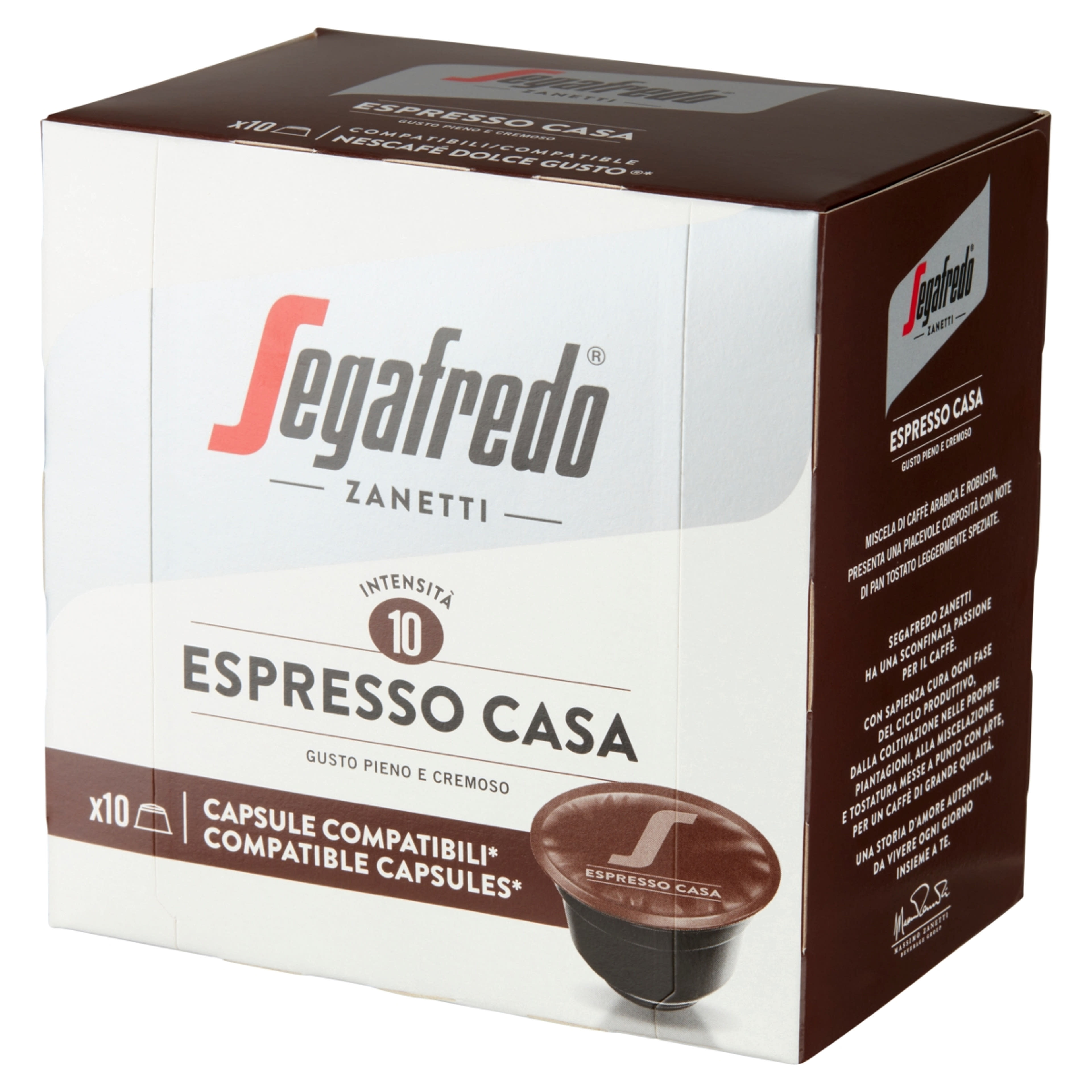 Segafredo dg eszpresszo casa kávé kapsz. 10 x 7.5 g - 75 g-2