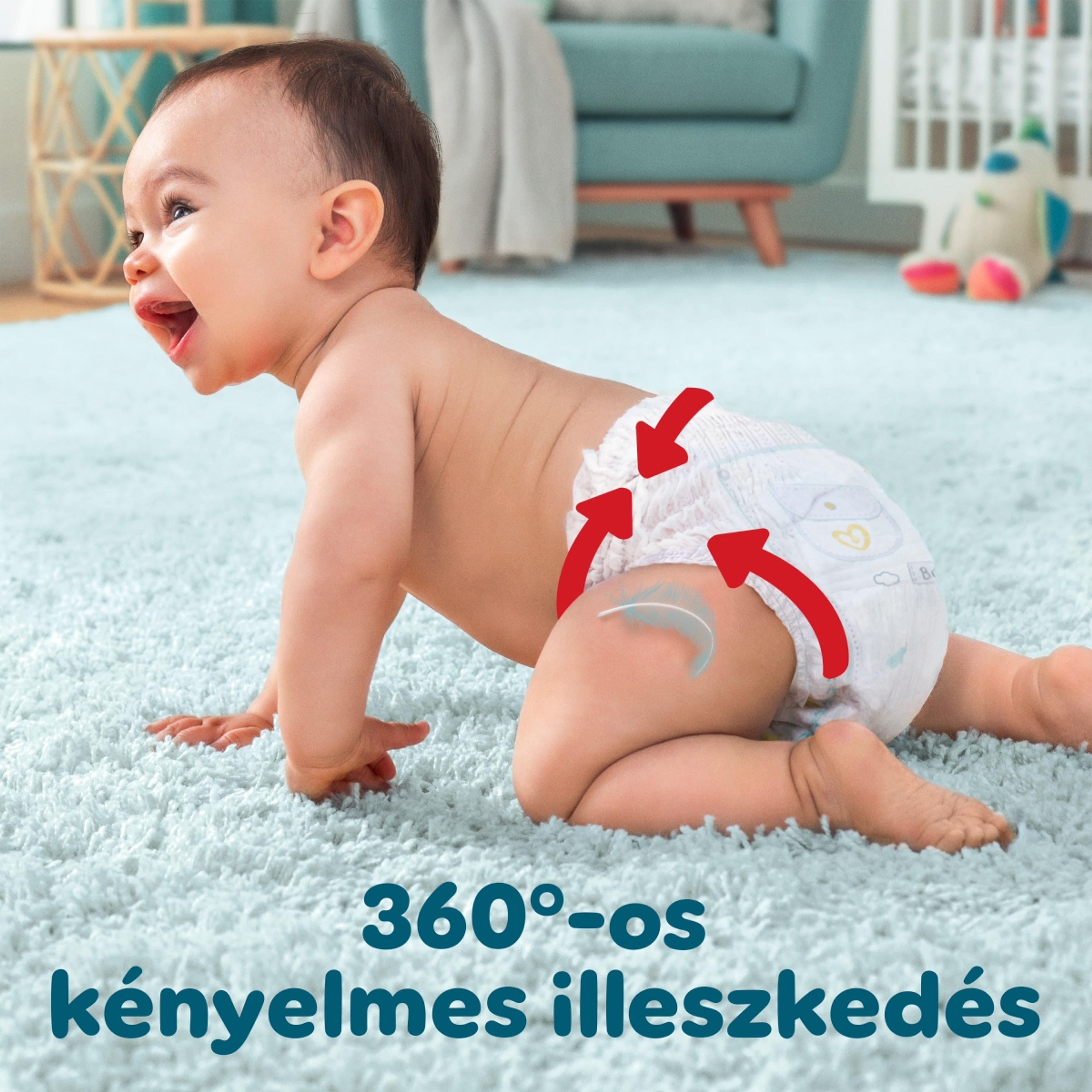 Pampers Premium Care Pants 4-es 9-15 kg - 58 db-4