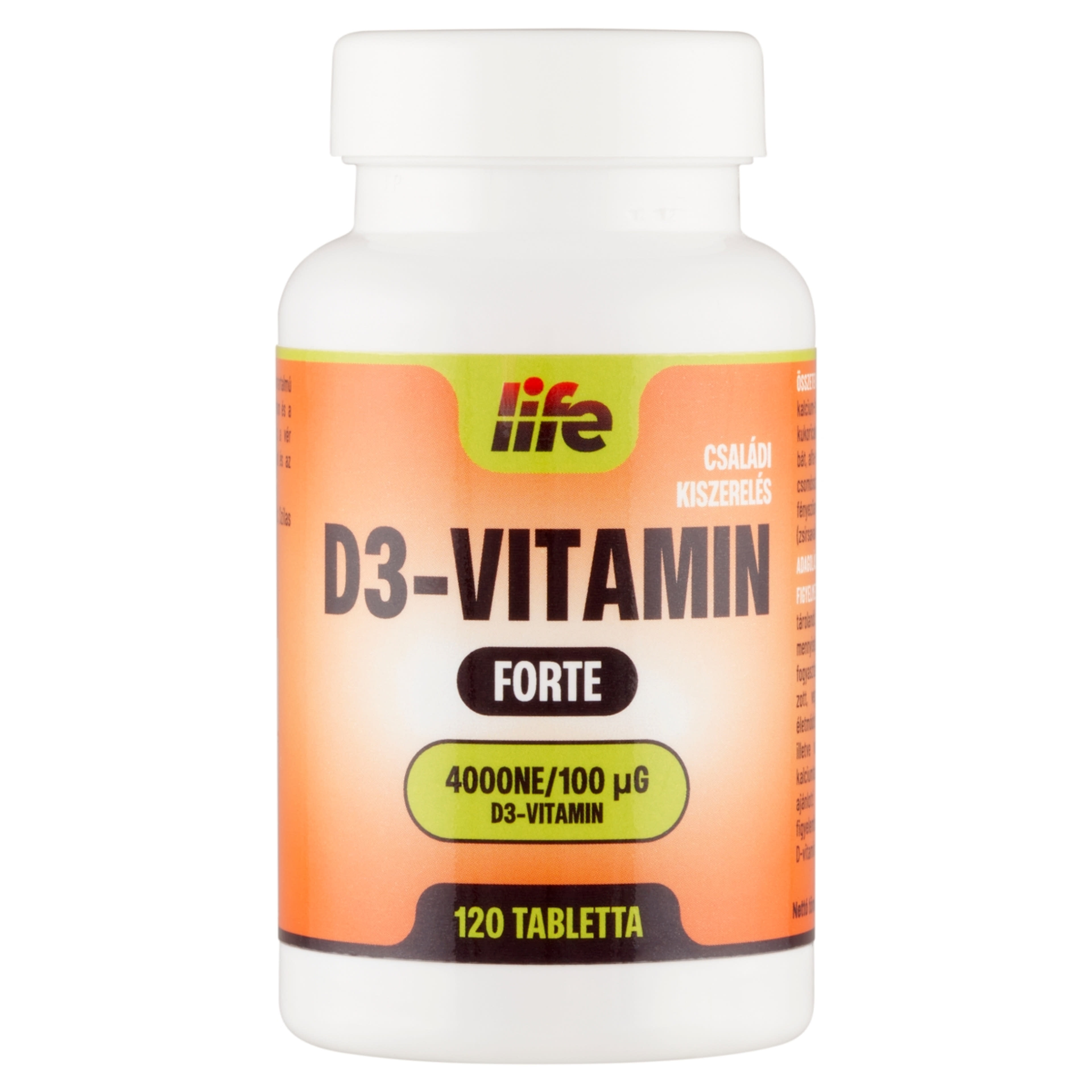 Life D3 vitamin tabletta - 120 db-1