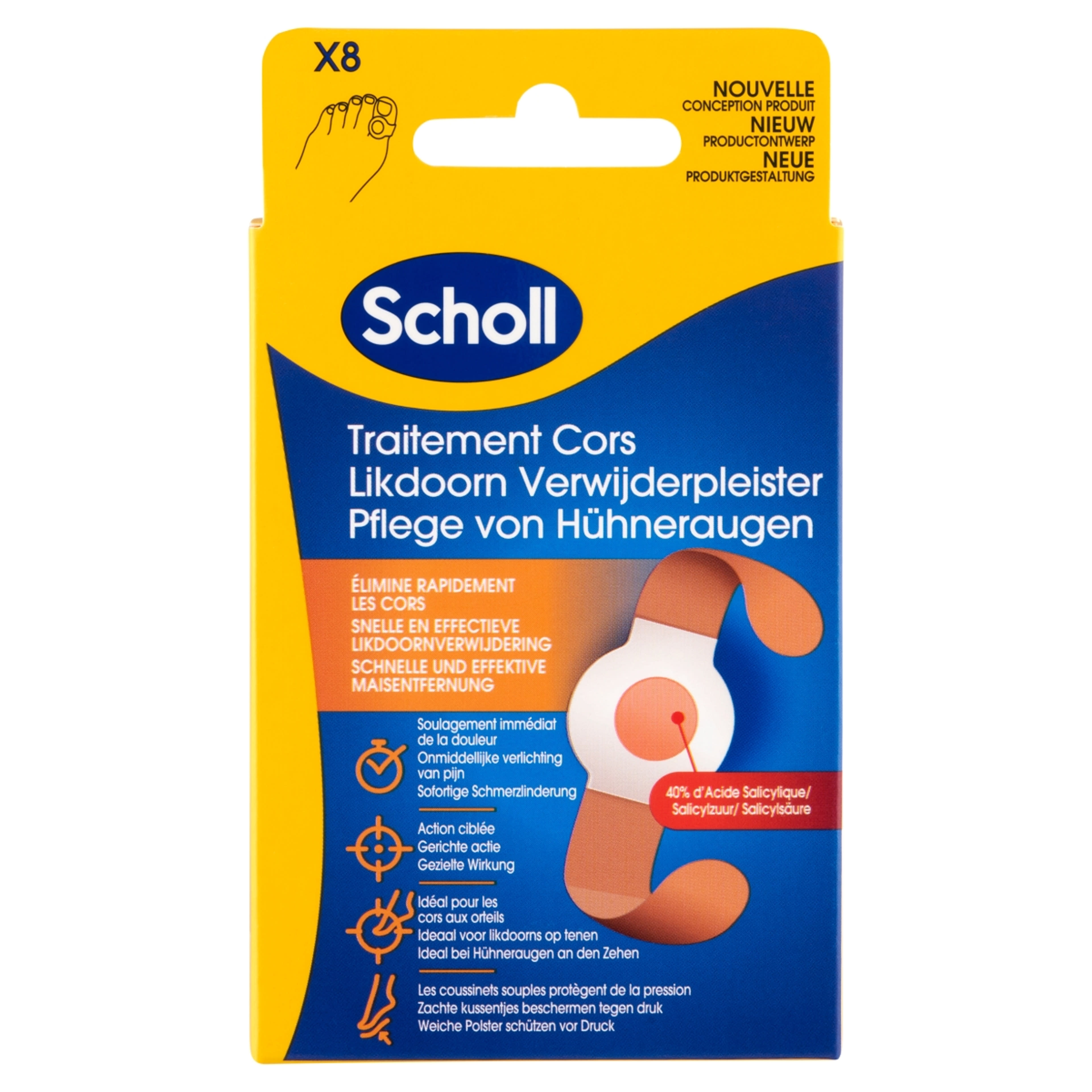 Scholl tyúkszemirtó szorítótapasz - 8 db