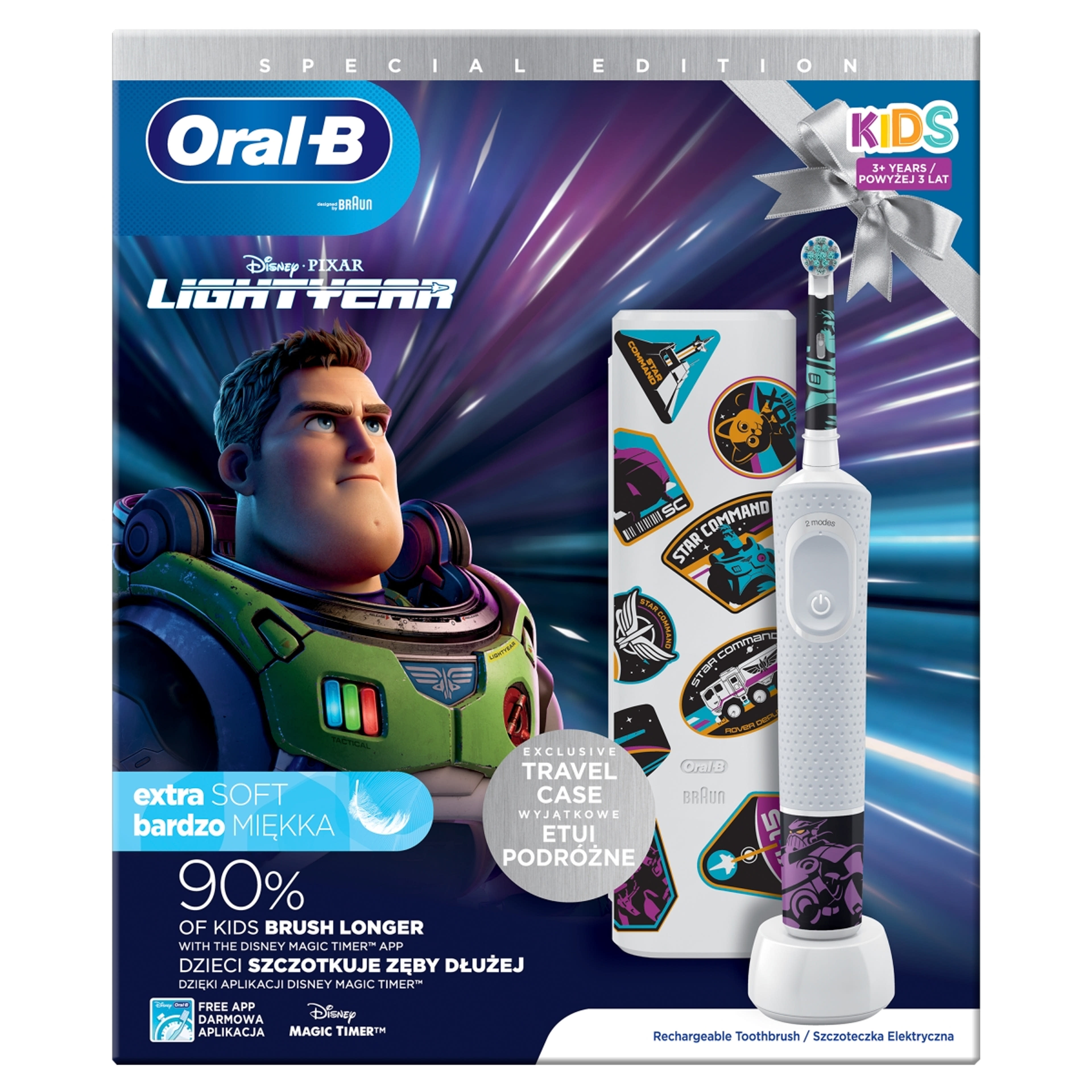 Oral-B Kids Lightyear elektromos gyerek fogkefe - 1 db