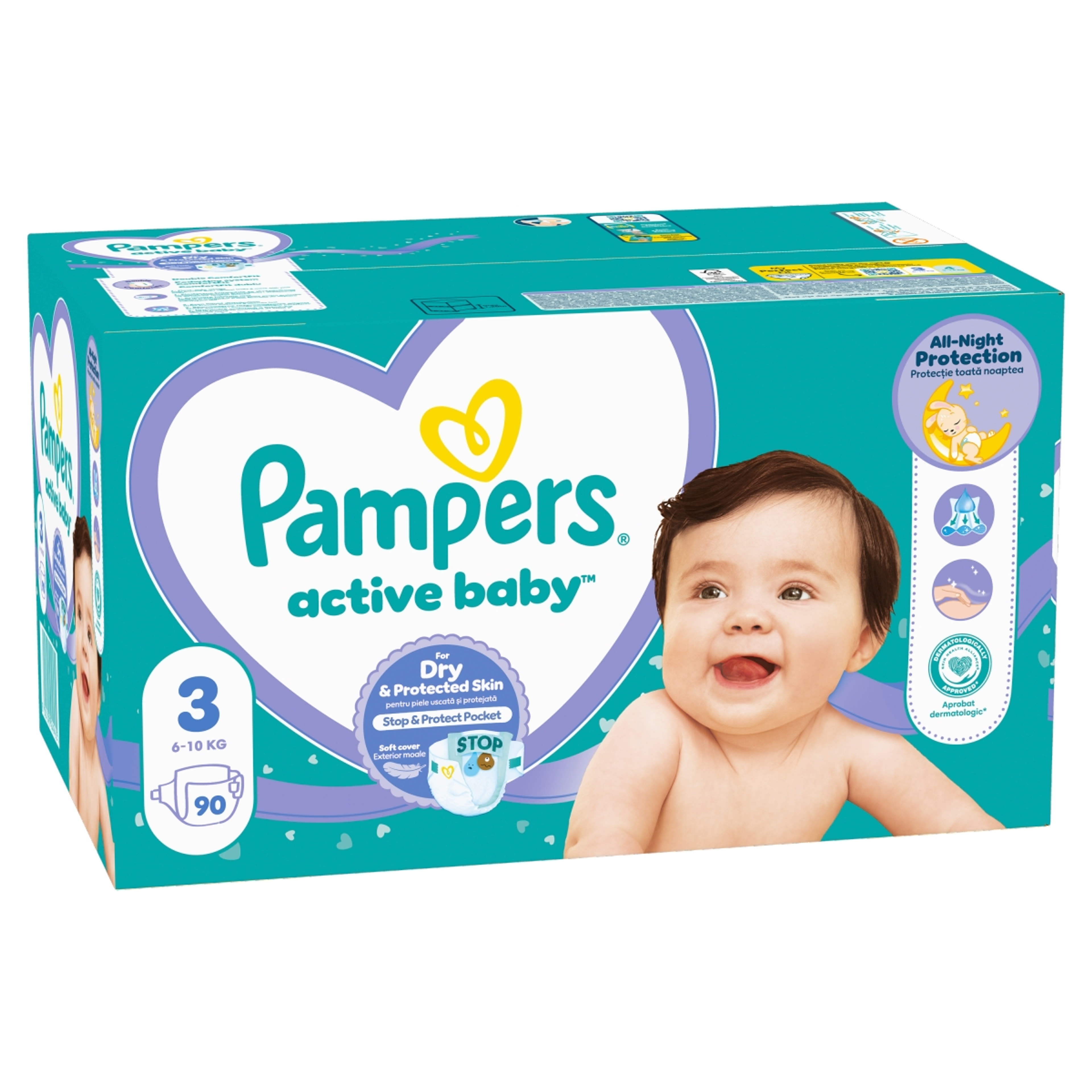 Pampers Active Baby Giant Pack Pelenka 3 - 90 db-2