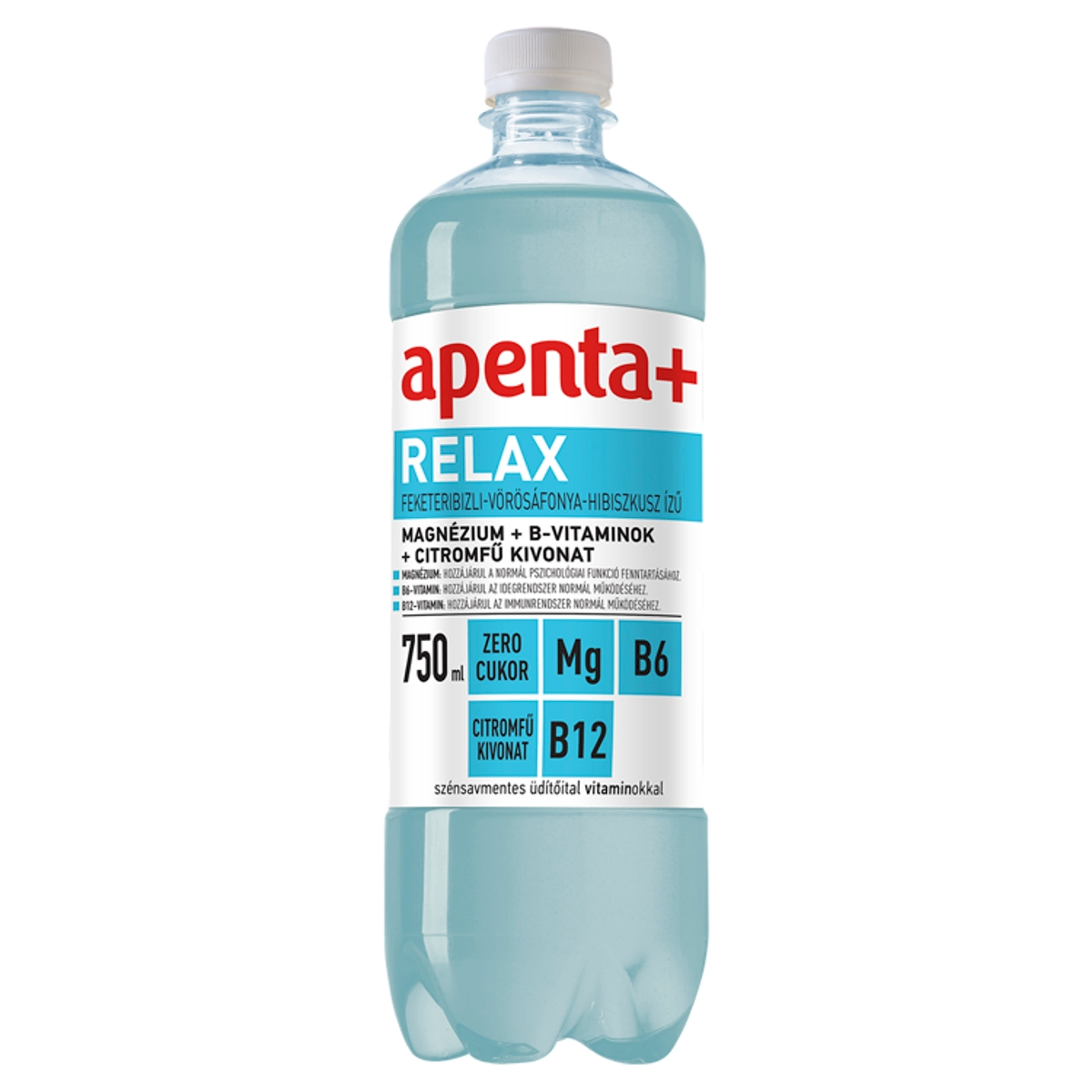 Apenta+ Relax üdítőital feketeribizli-vörösáfonya-hibiszkusz ízű - 750 ml