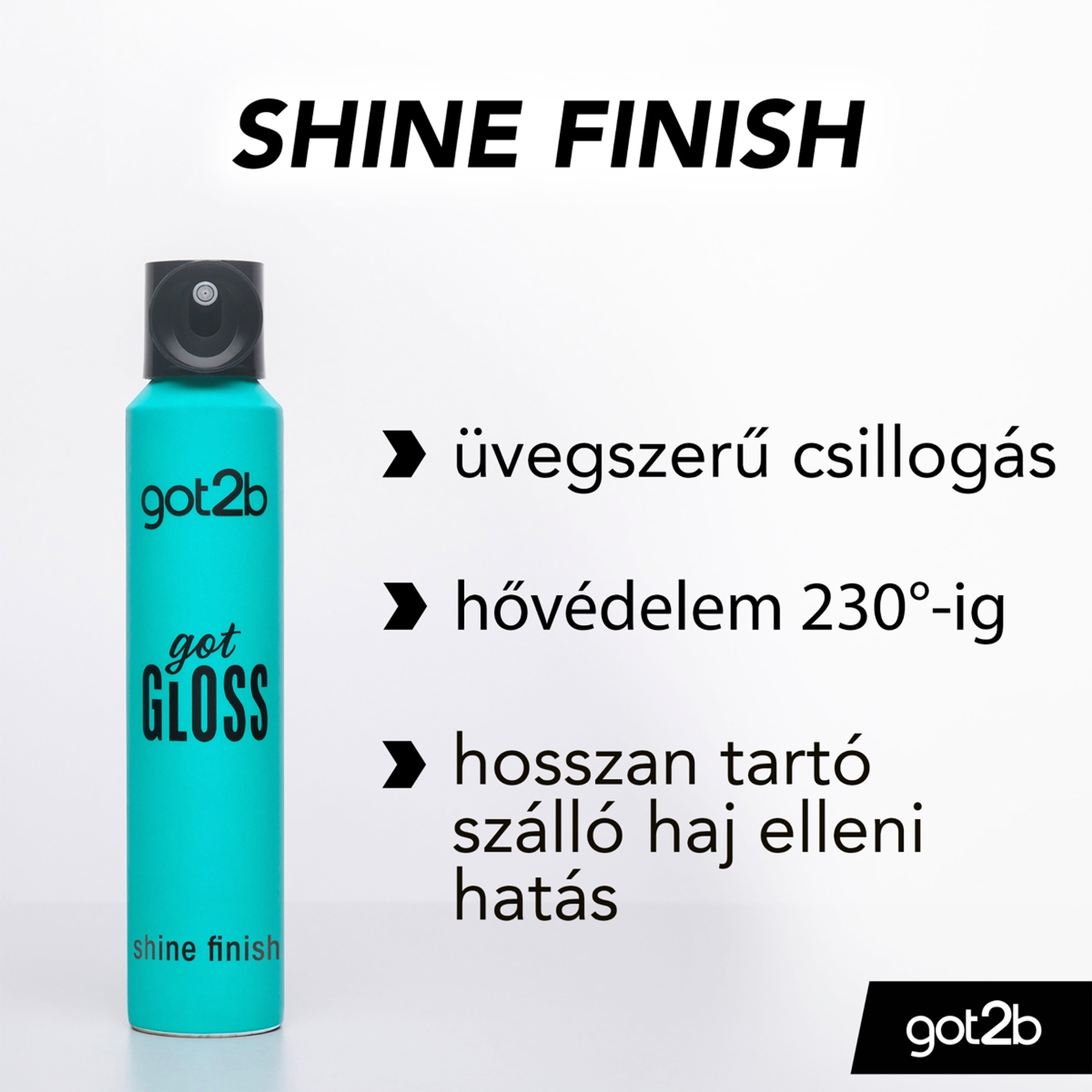 Got2b gotGloss Shine Finish hajpermet - 200 ml-2