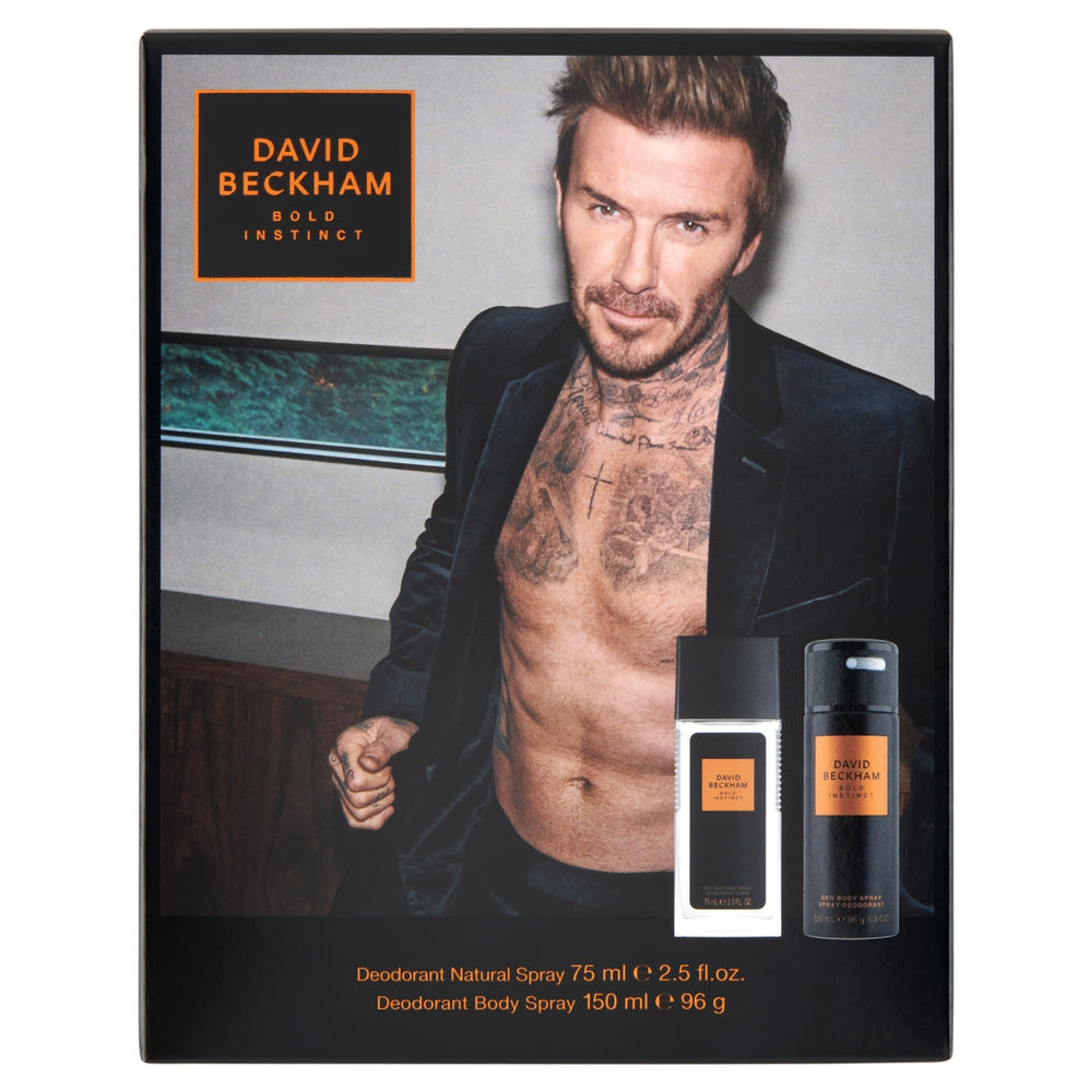 David Beckham Bold Instinct férfi natural spray és deo spray ajándékcsomag - 1 db