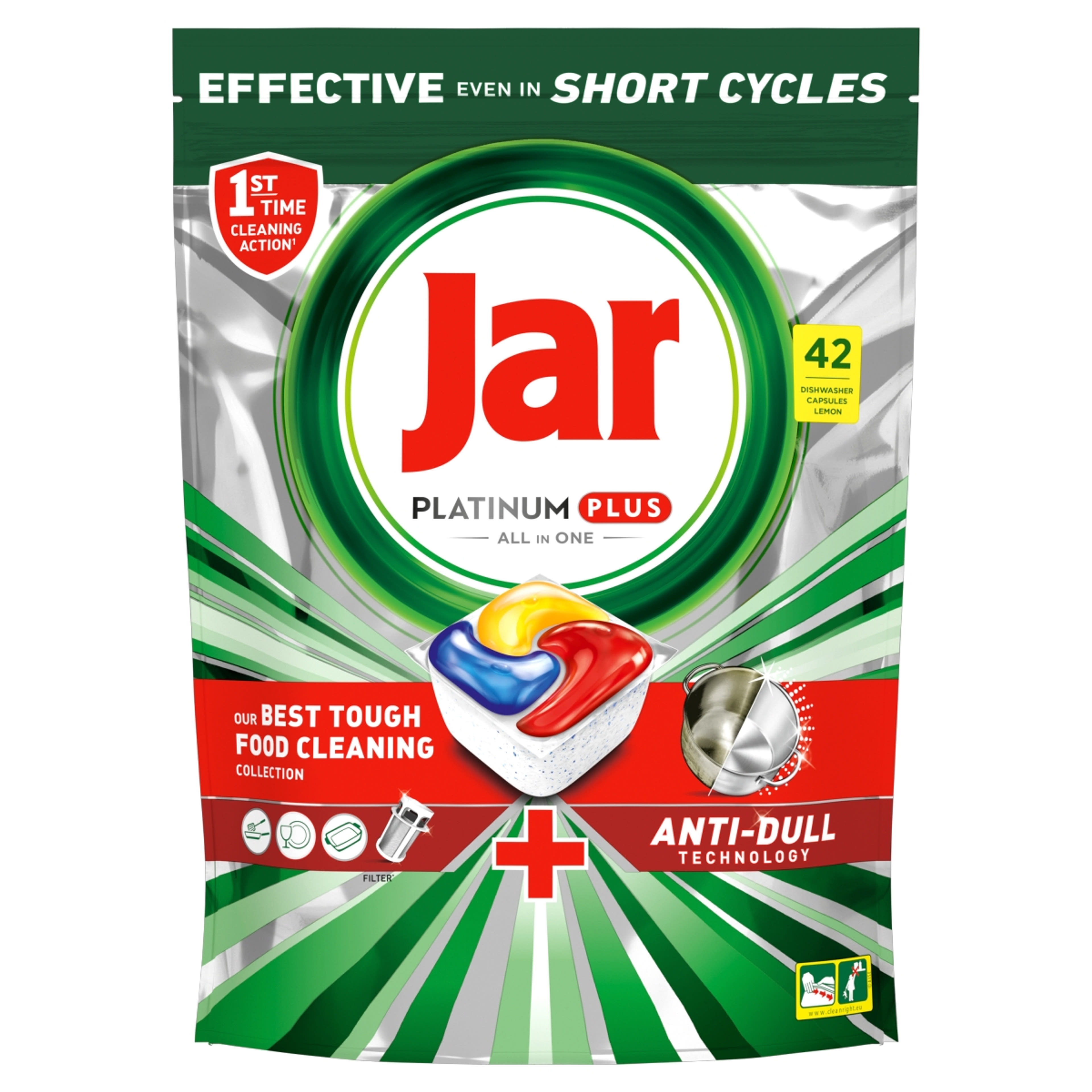 Jar Platinum Plus Lemon All In One Mosogatókapszula - 42db