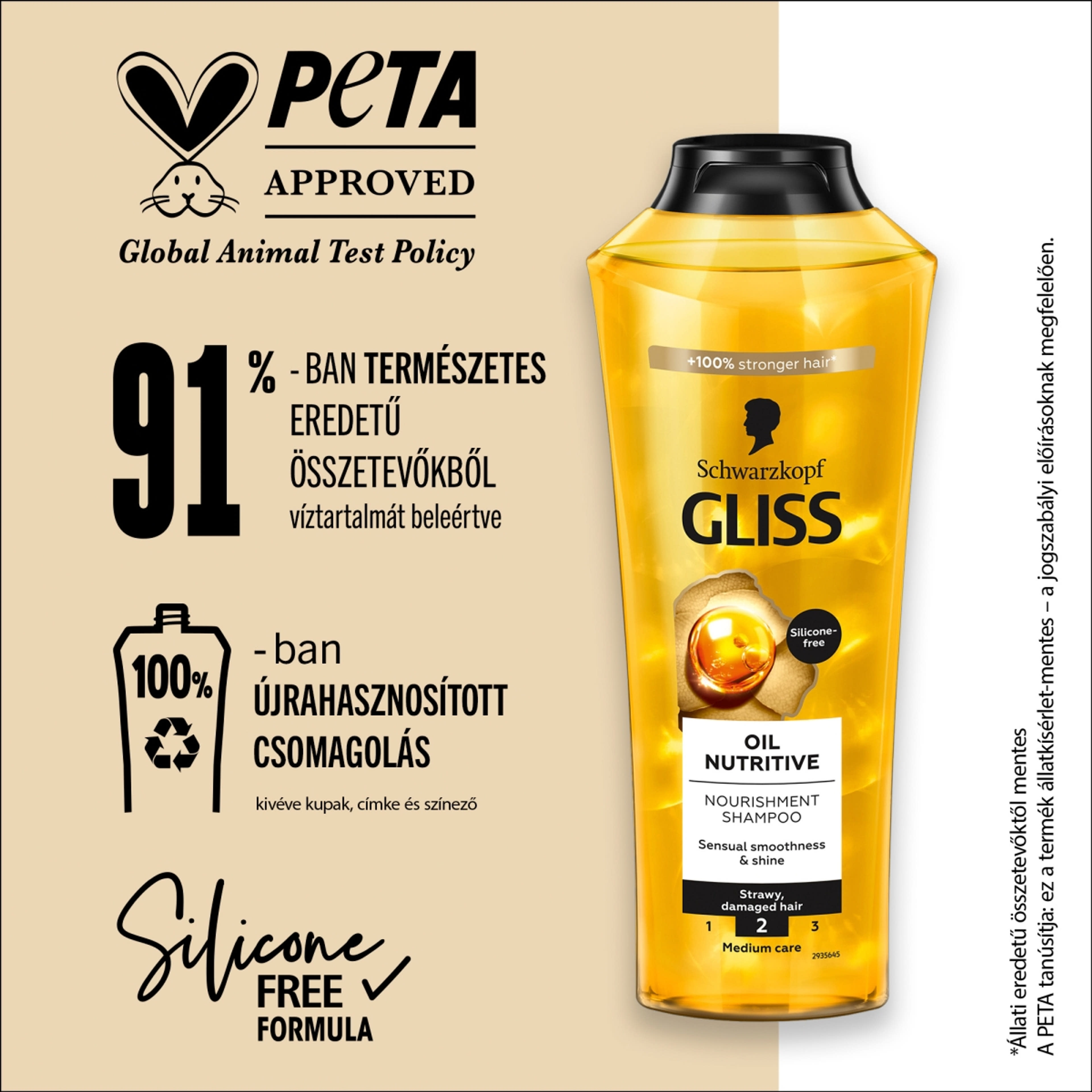 Gliss Tápláló olaj hajregeneráló sampon - 250 ml-5