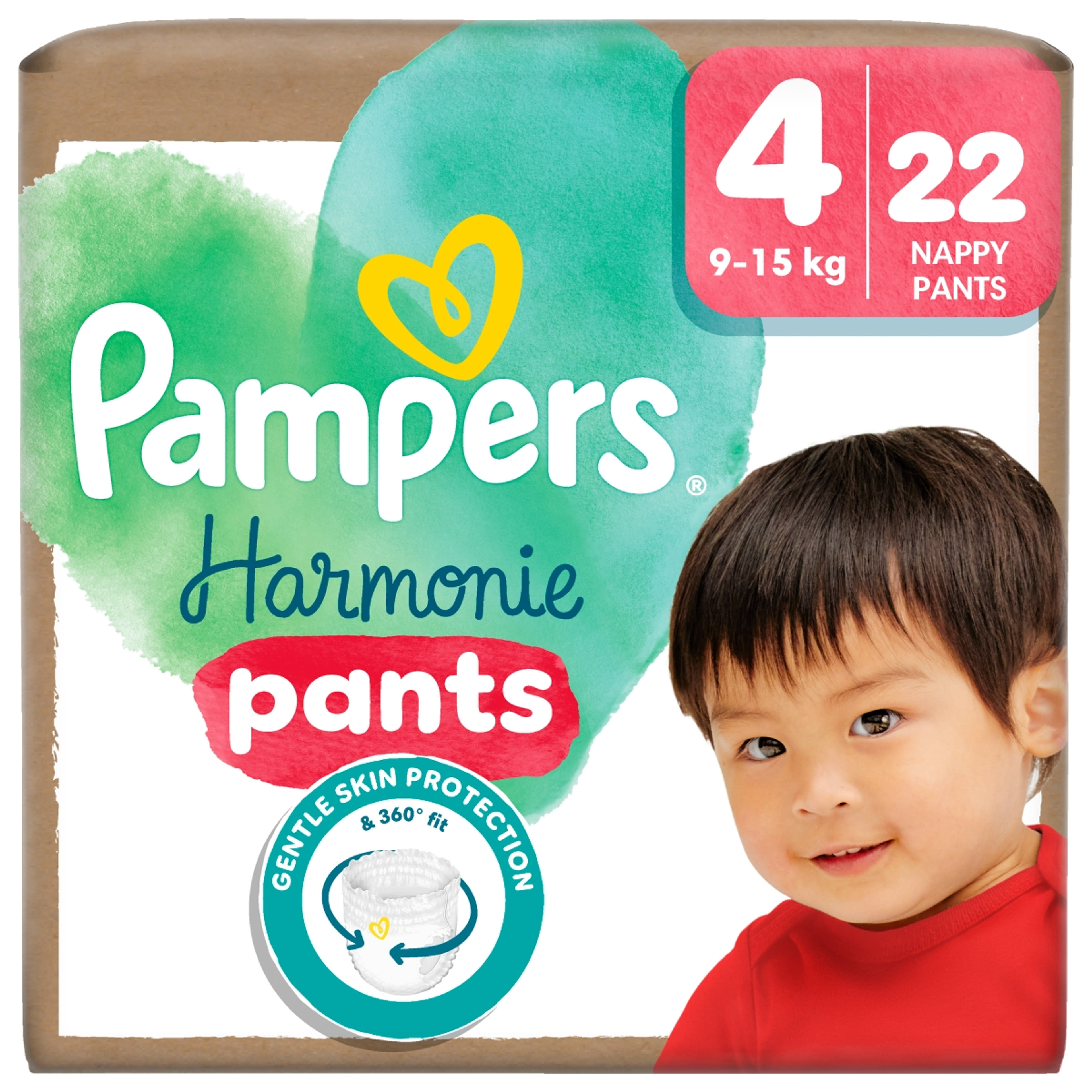 Pampers Harmonie Pants bugyipelenka 4-es 9-15 kg - 22 db-9