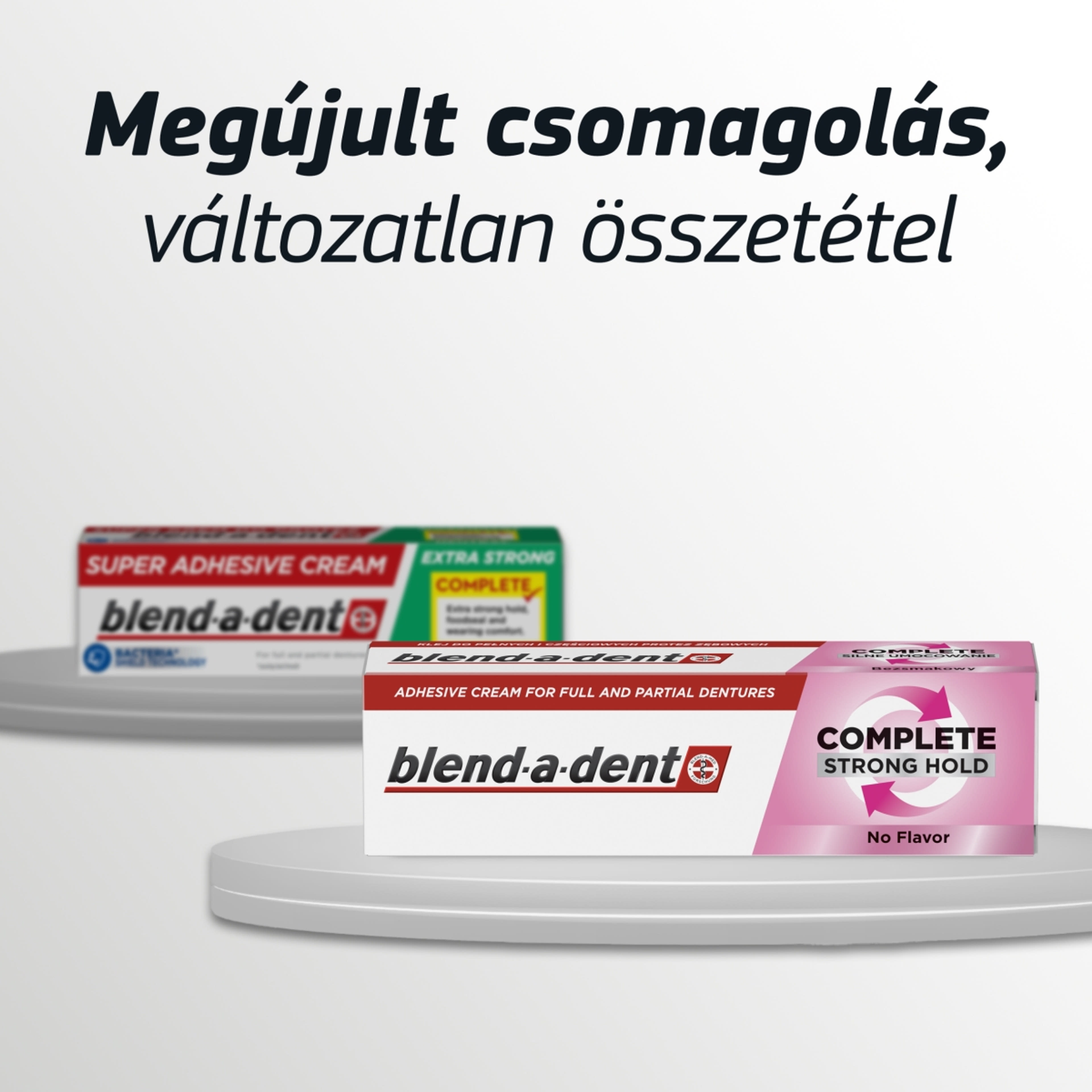 Blend-a-Dent Complete Semleges ízű műfogsorragasztó - 47 g-11