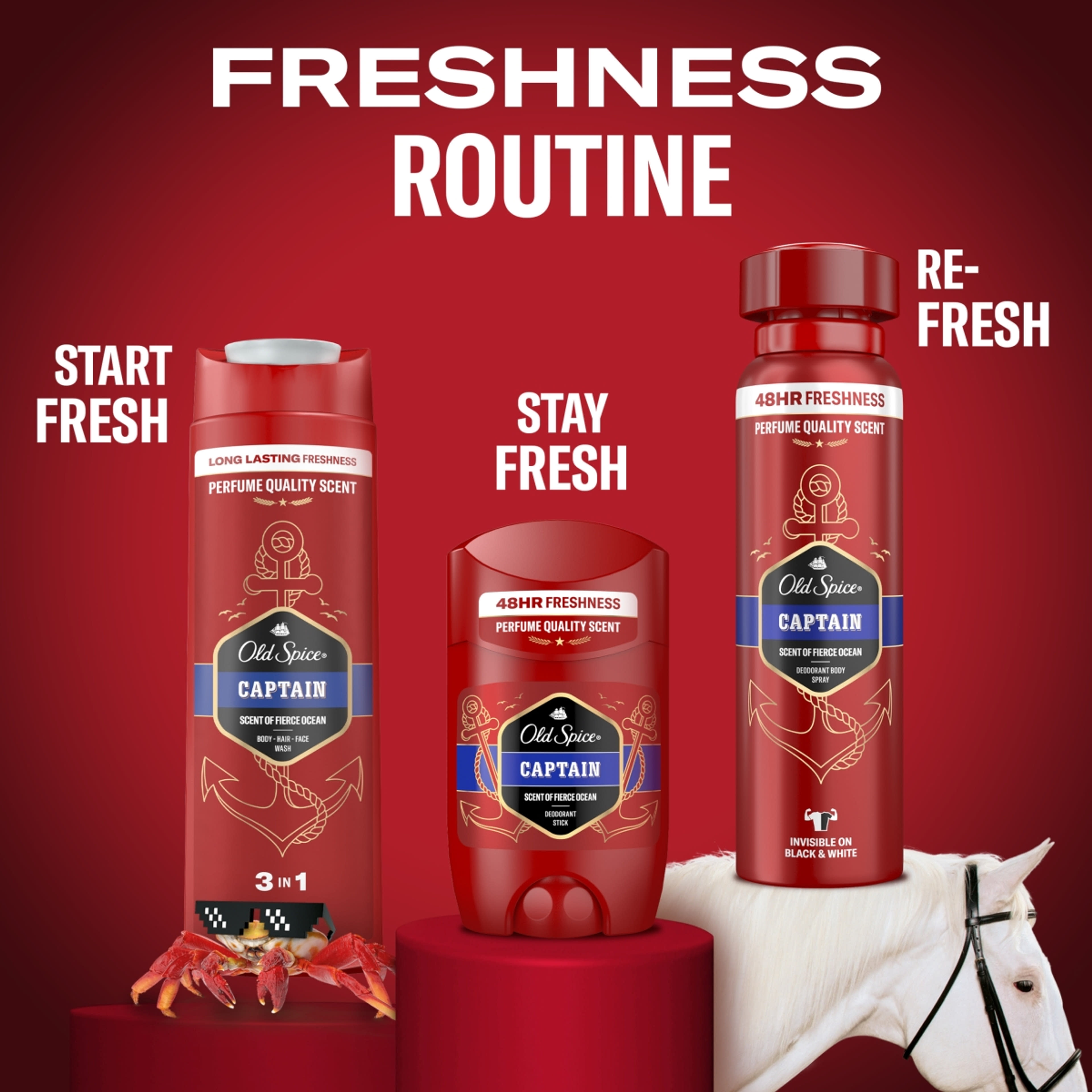 Old Spice Captain tusfürdő és sampon férfiaknak - 250 ml-9