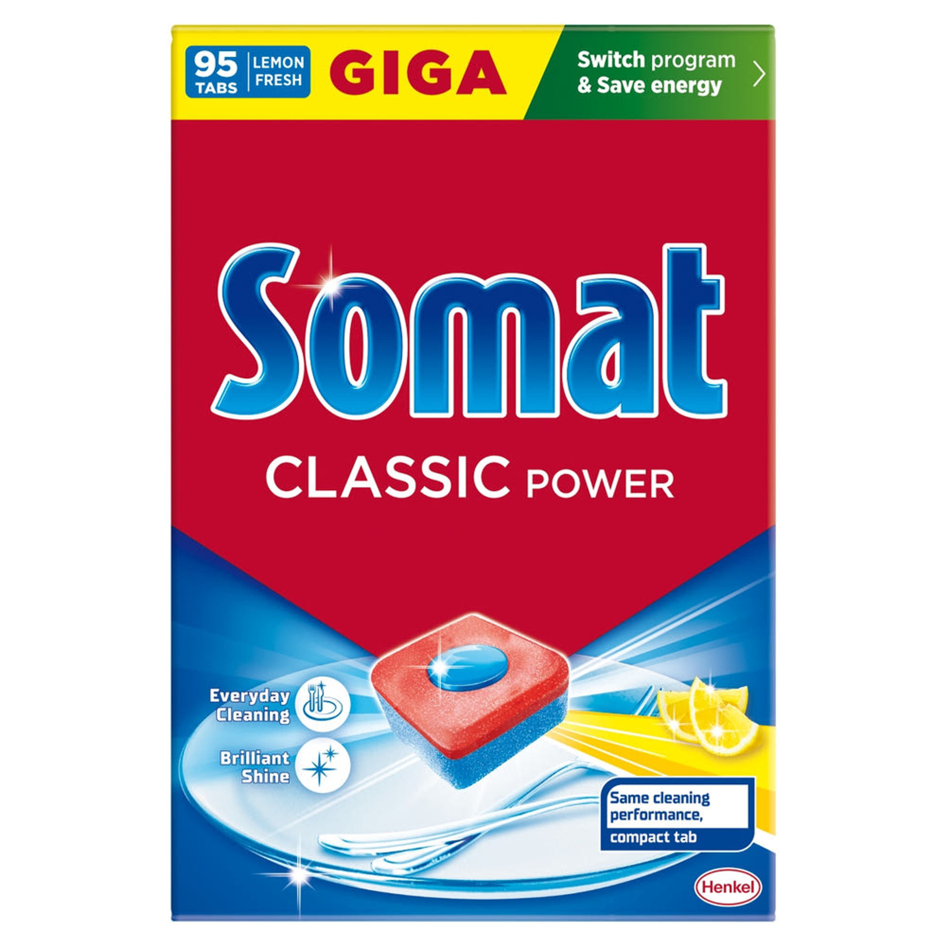 Somat Classic Lemon gépi mosogatótabletta - 95 db