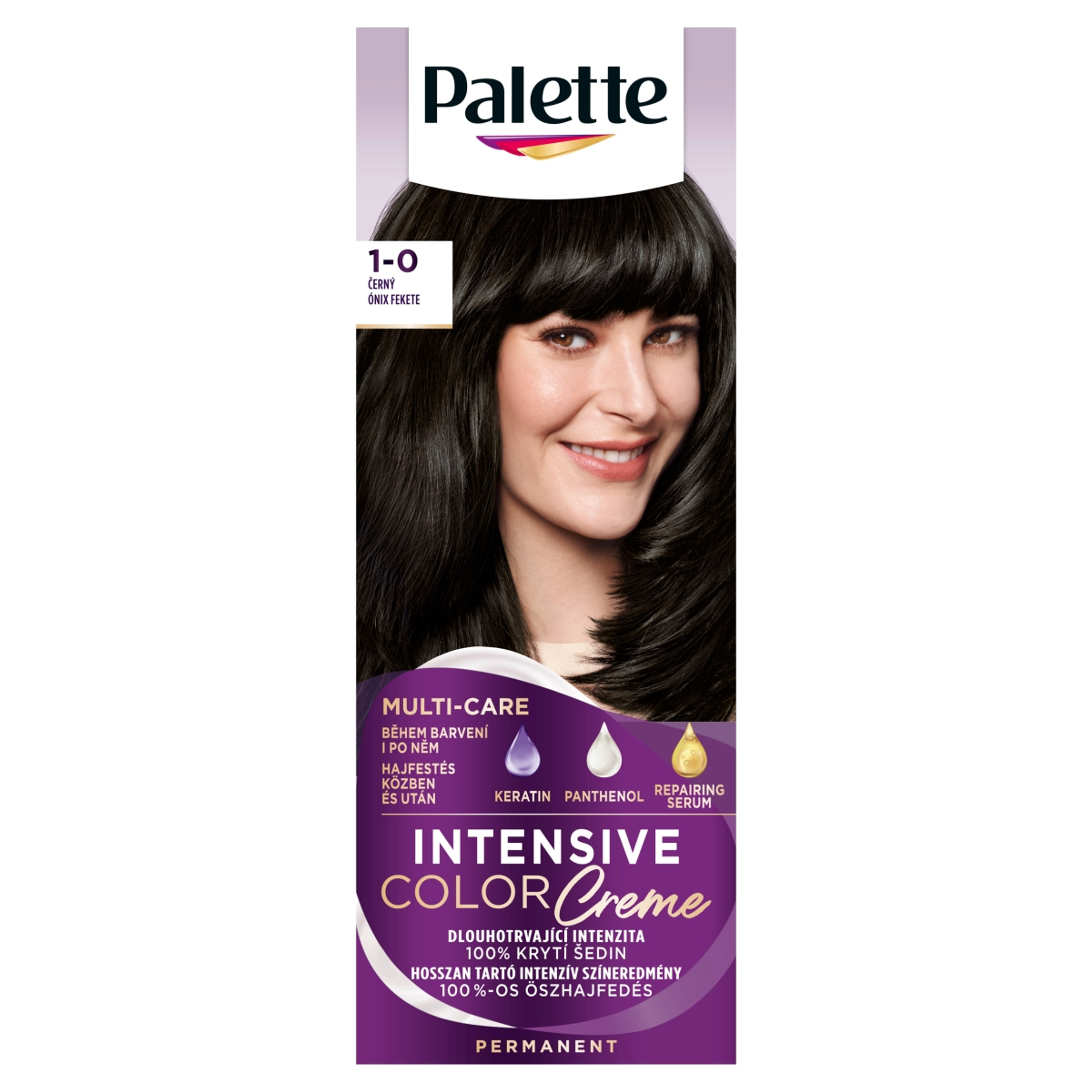 Schwarzkopf Palette Intensive Color Creme hajfesték N1 ónixfekete - 1 db