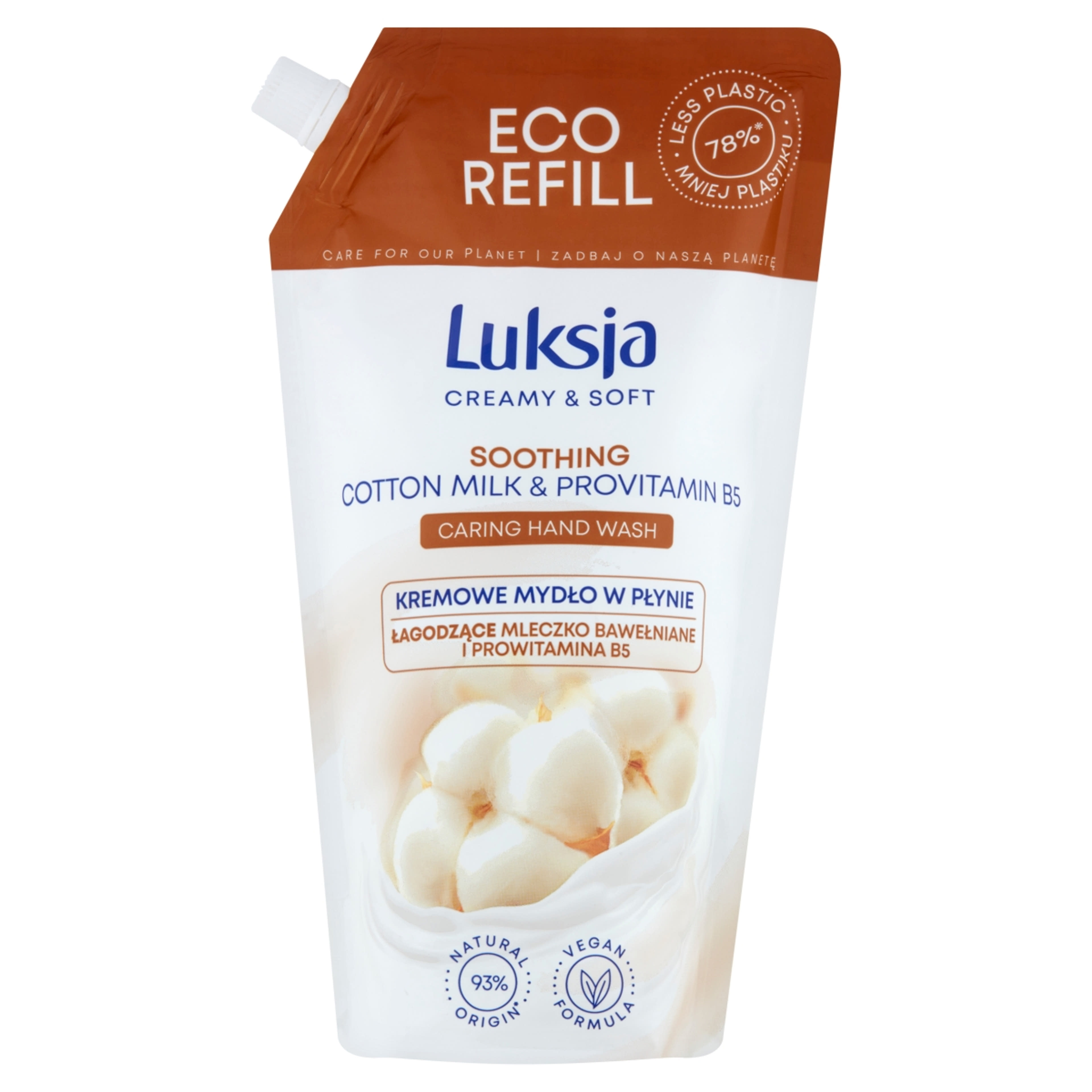 Luksja Creamy & Soft folyékony szappan nyugtató pamuttejjel & B5 provitaminnal - 900 ml-1