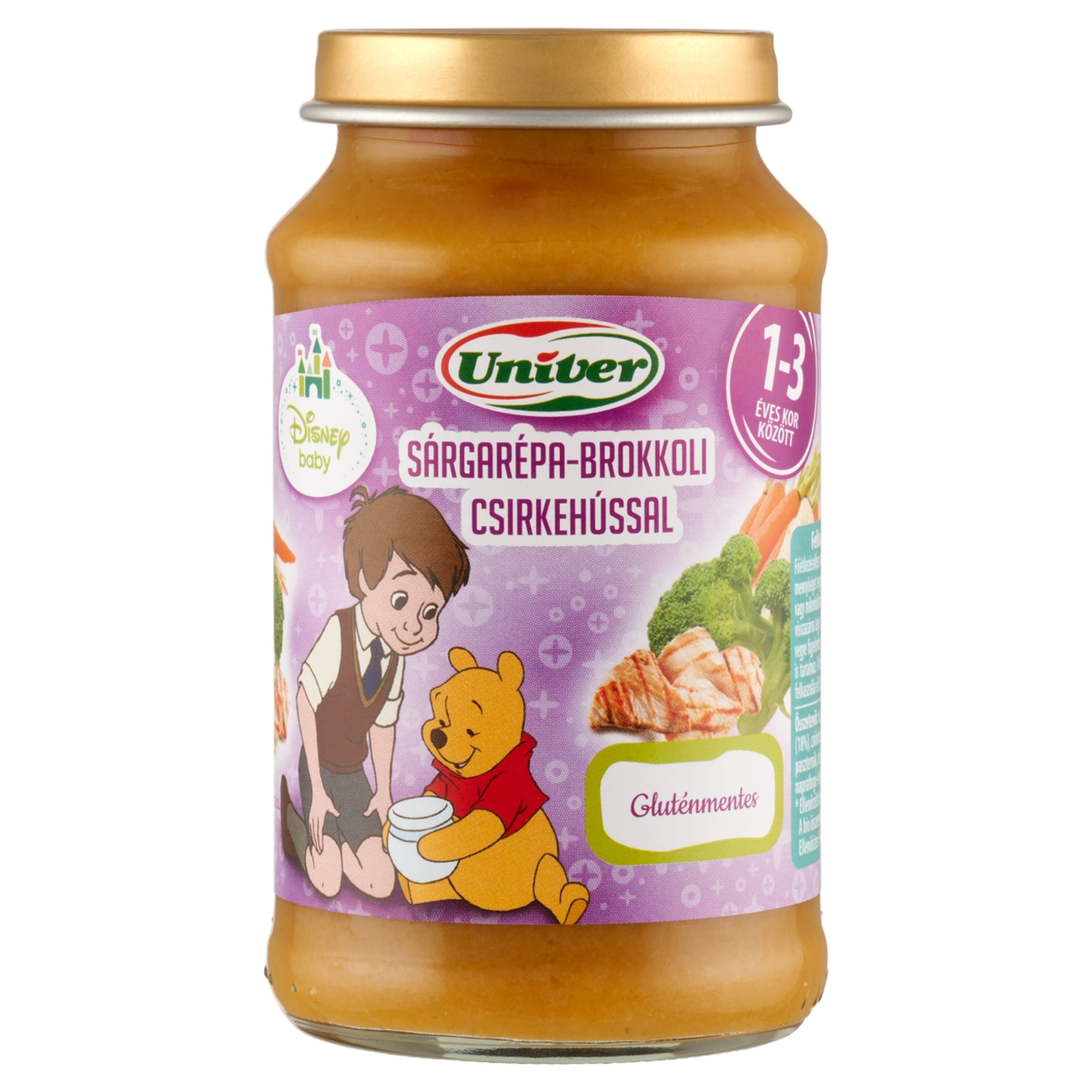 Univer Bébiétel Junior Sárgarépa Brokkoli Csirkehússal 1-3 Éves korig - 220 g