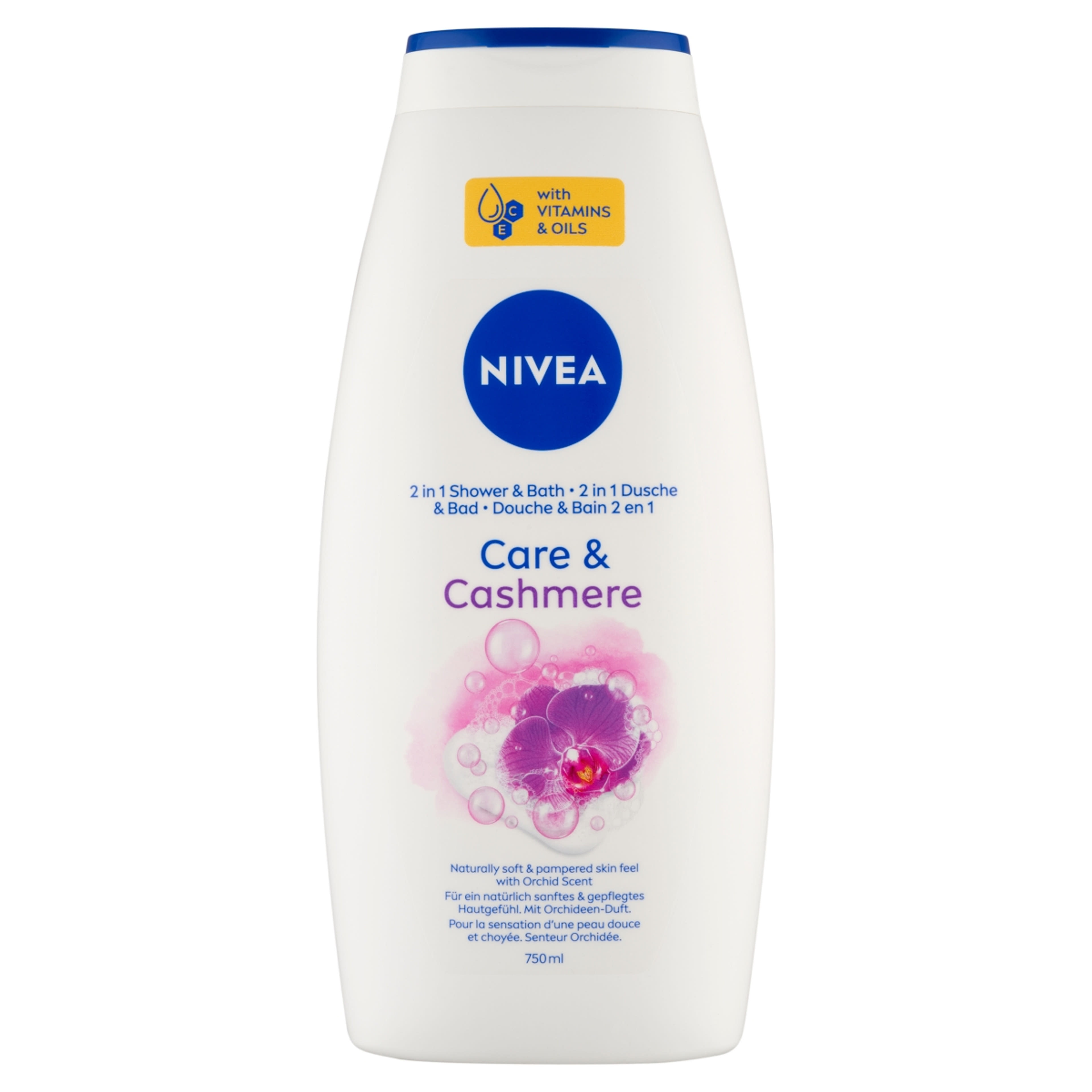 Nivea Care & Cashmere tusfürdő és habfürdő - 750 ml-2