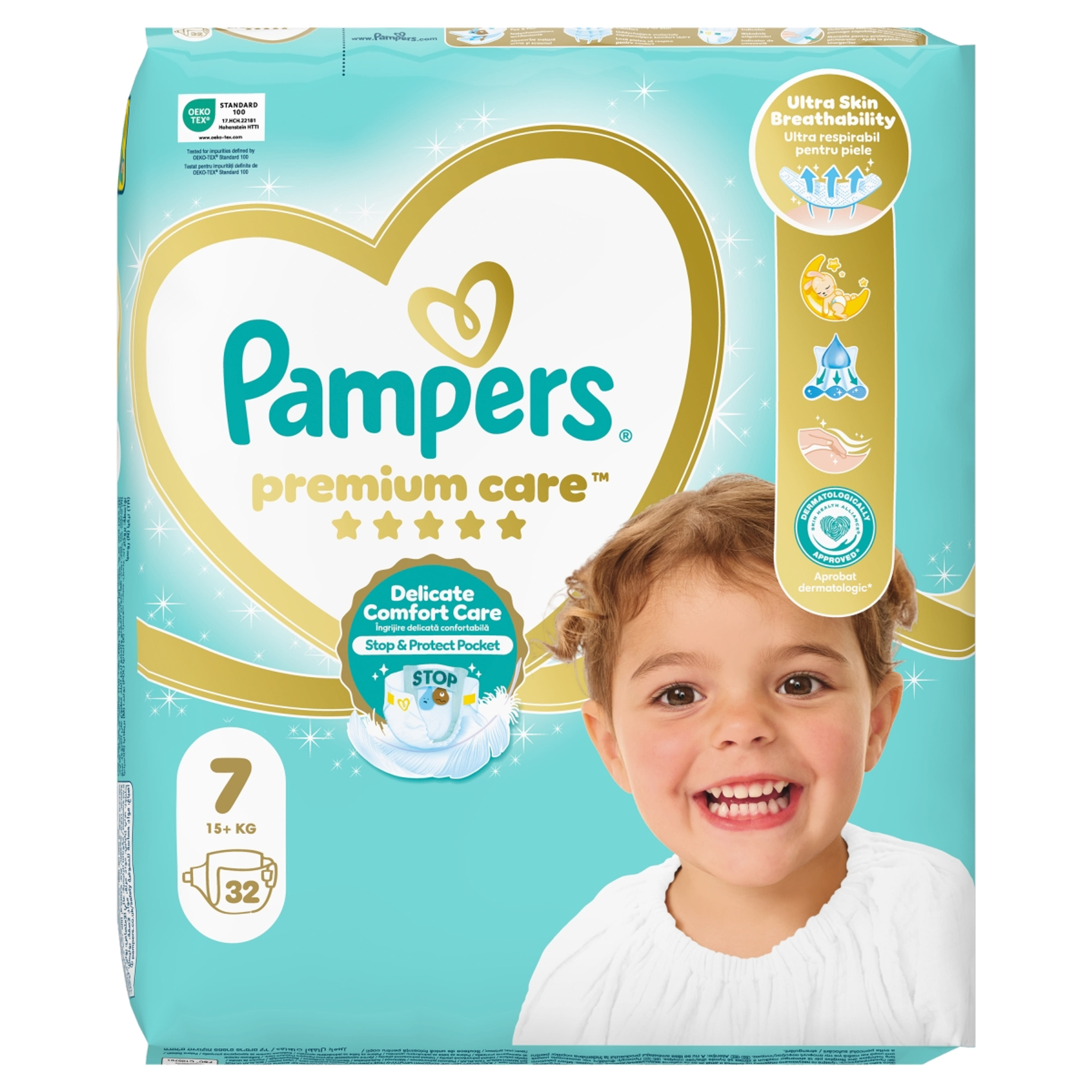 Pampers Premium Care pelenka 7-es méret 15kg+ - 32 db-3