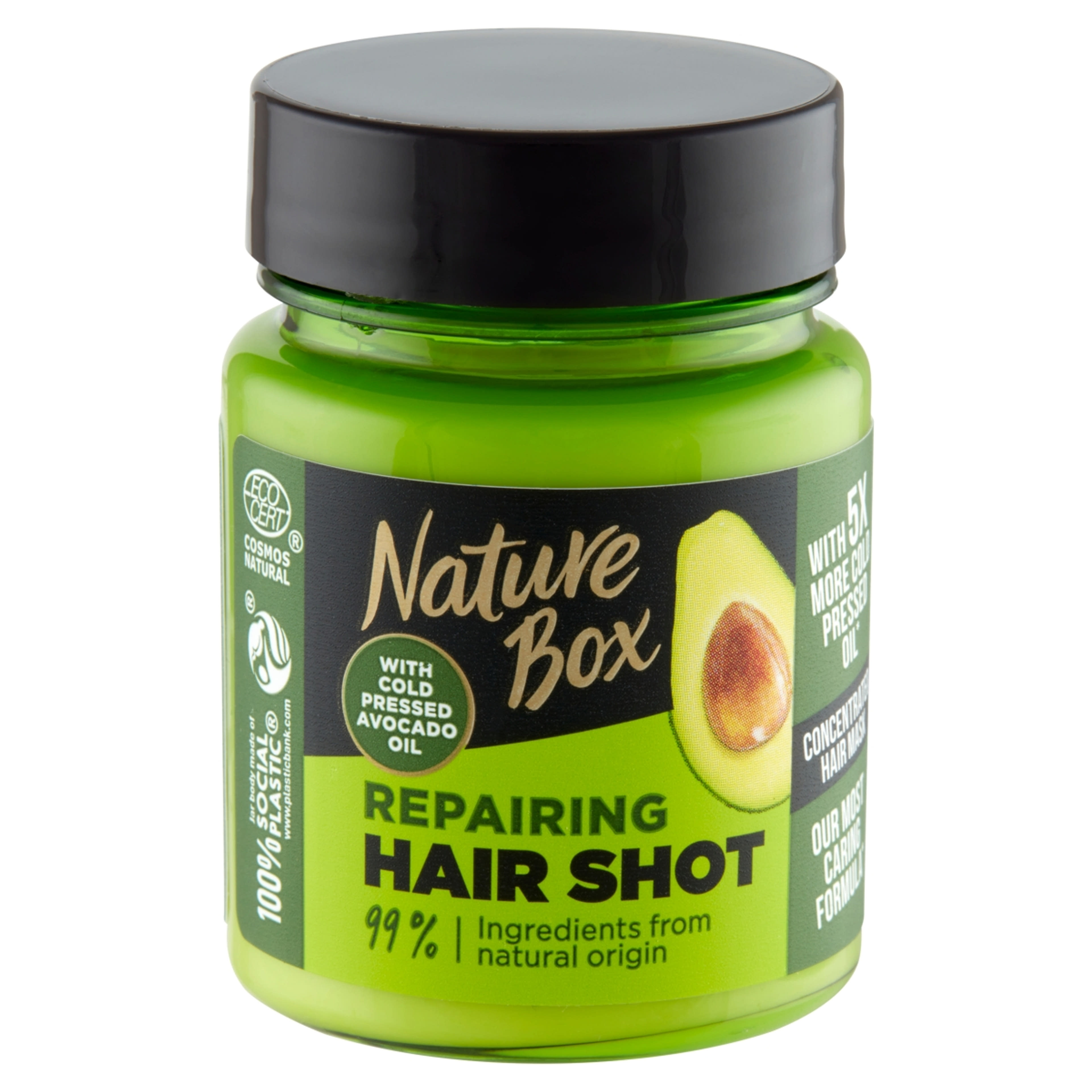 Nature Box Hair Shot hajpakolás Avokádó olajjal a regenerált hajért - 60 ml-2