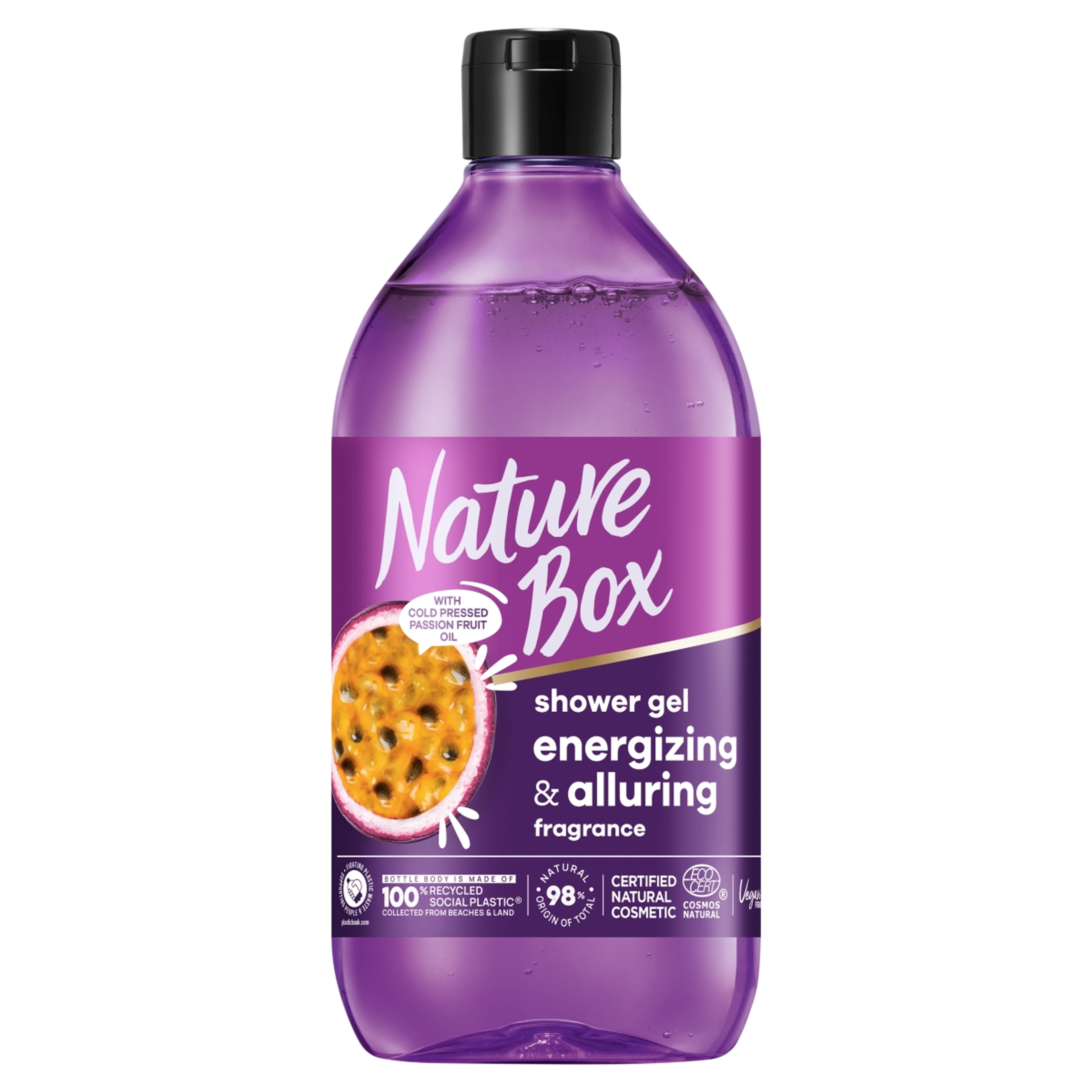 Nature Box tusfürdő Maracuja olajjal - 385 ml