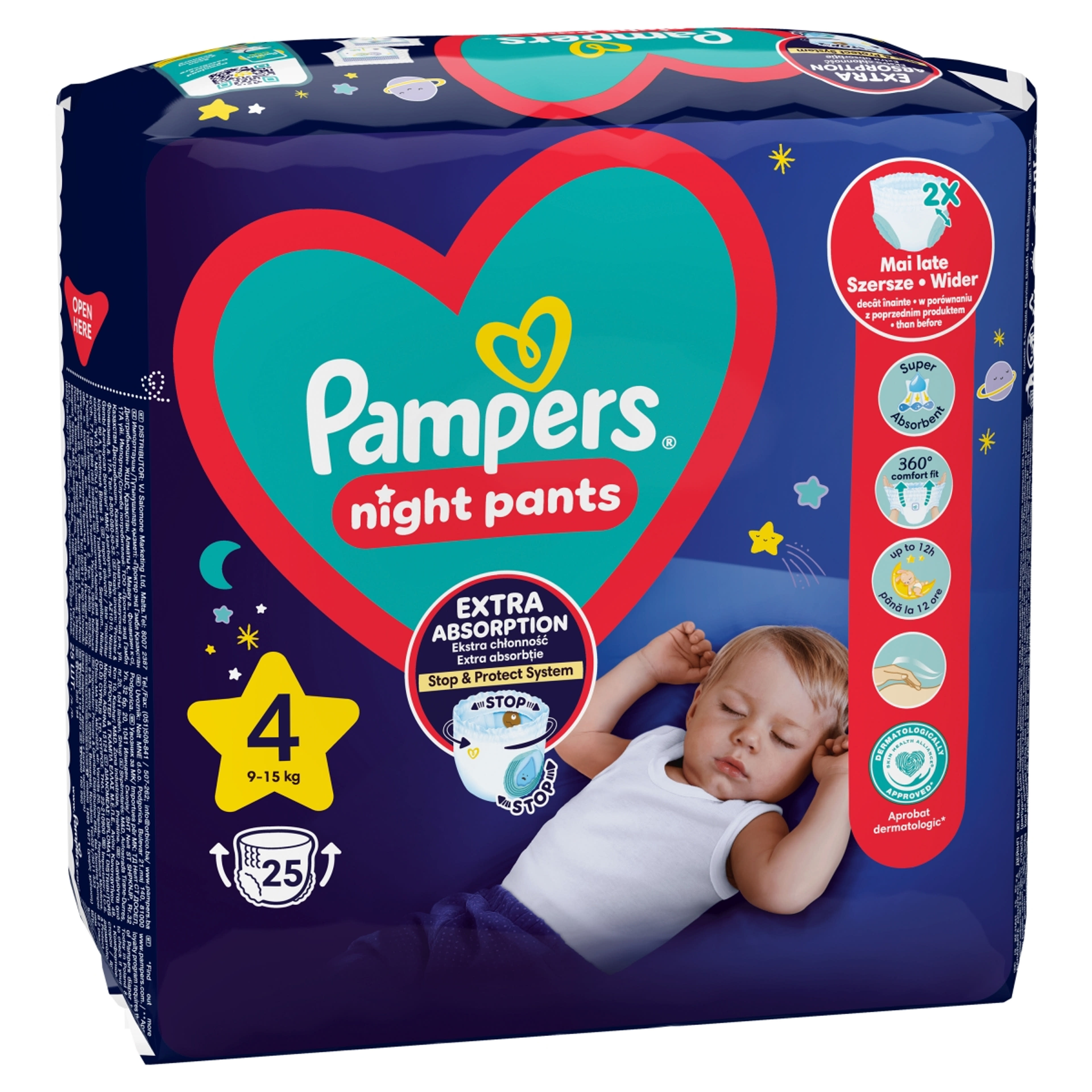 Pampers Night Pants bugyipelenka 4-es 9 - 15 kg - 25 db-2