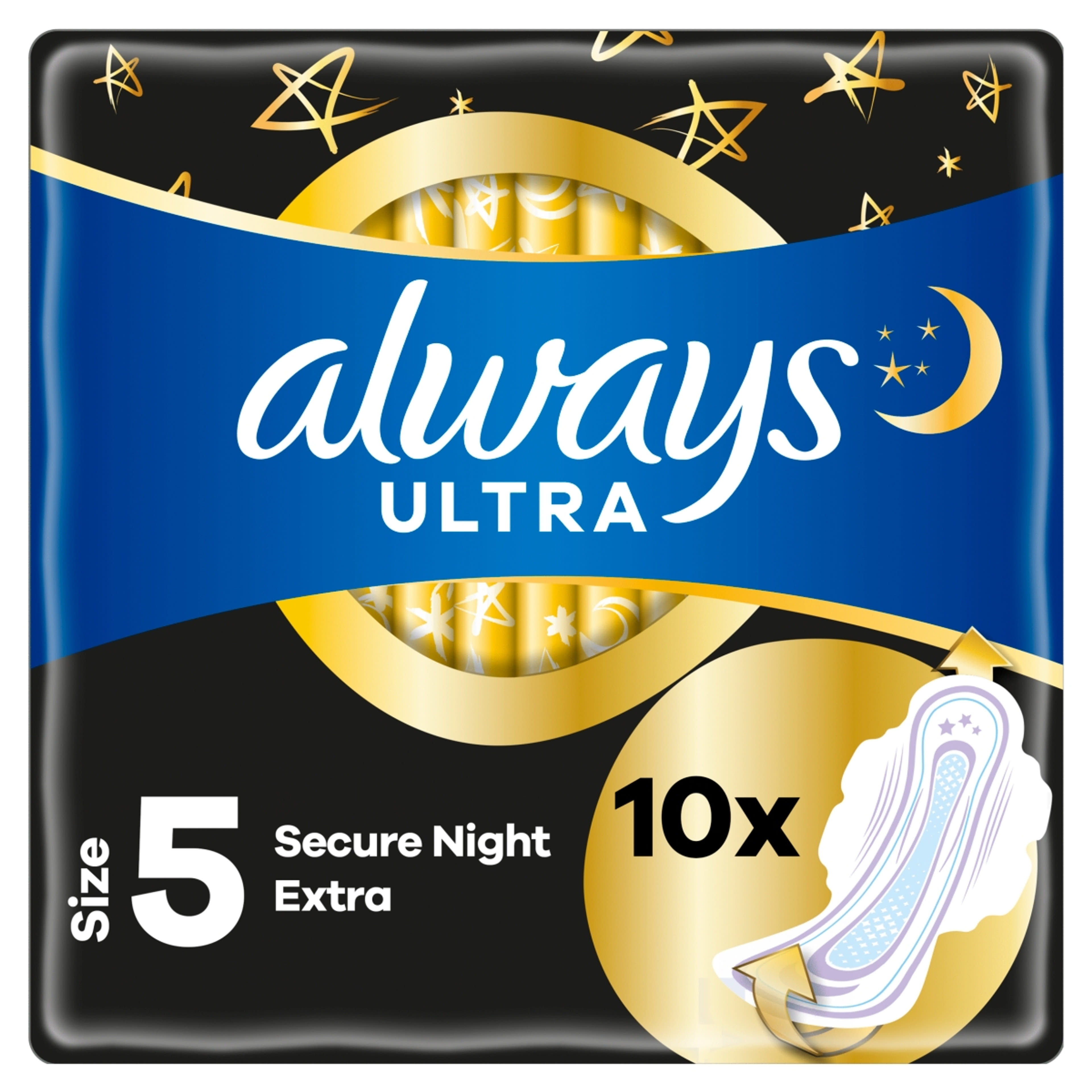 Always Ultra Duo Super Night egészségügyi betét xp light - 10 db-7
