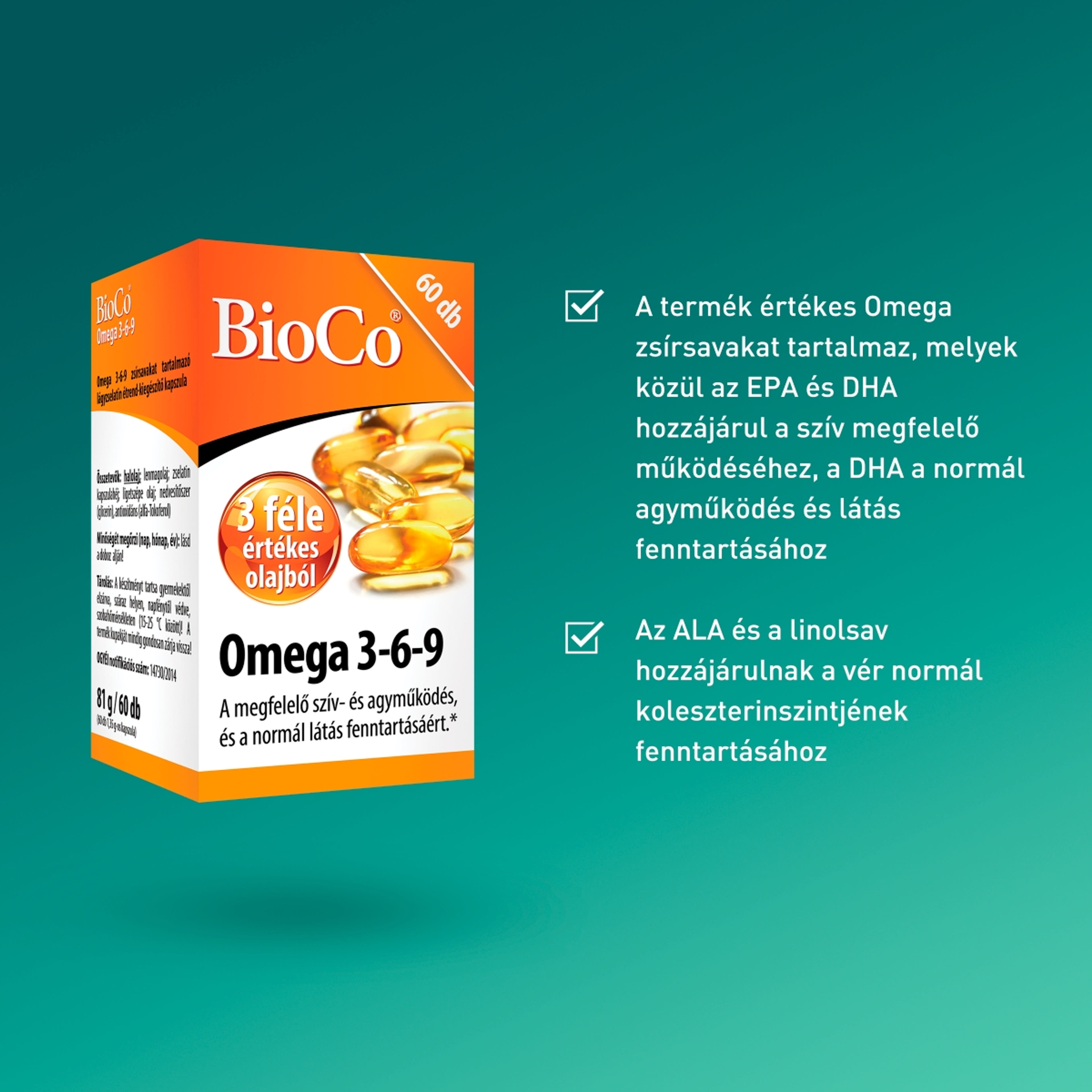 Bioco Omega 3-6-9 étrendkiegészítő tabletta - 60 db-4