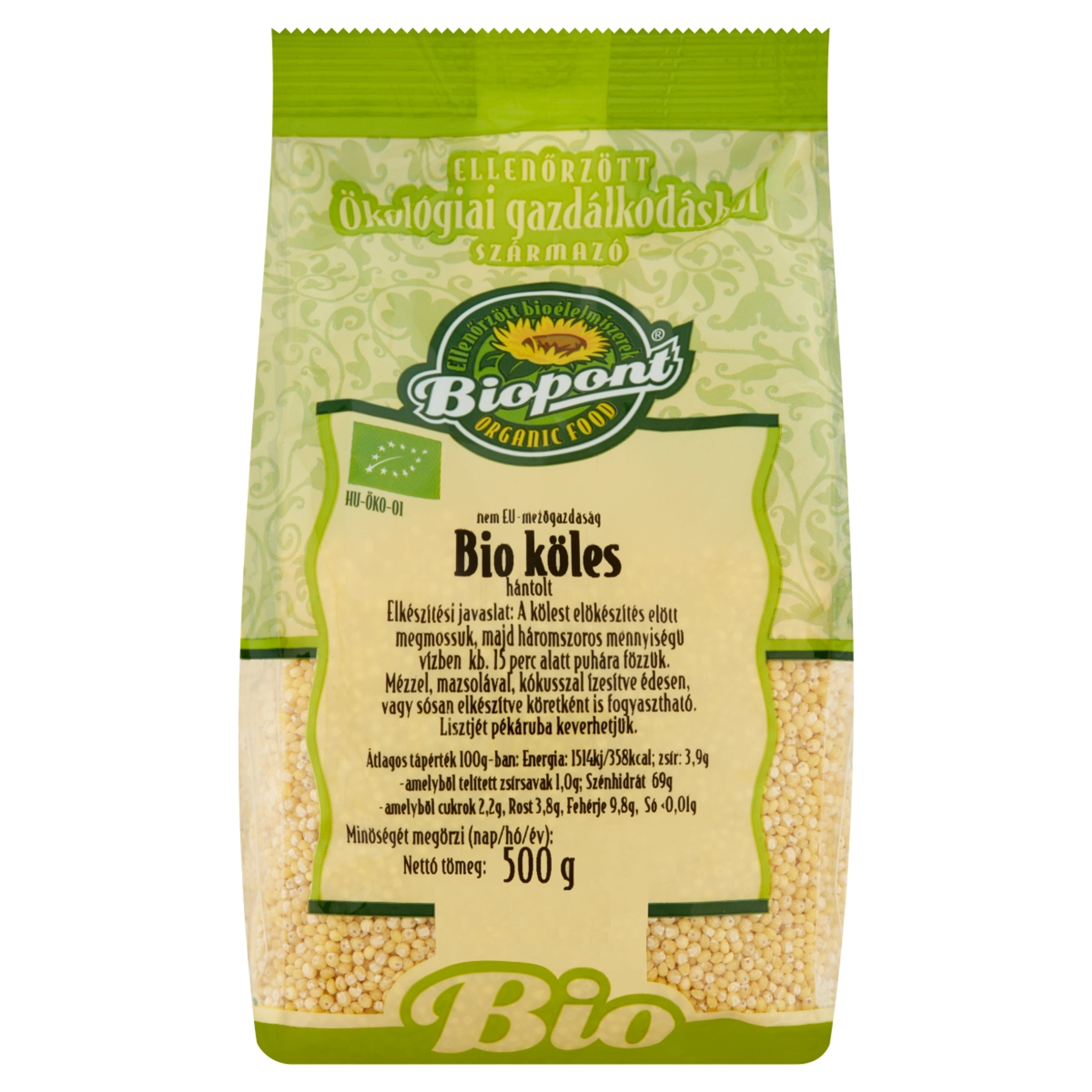 Biopont hántolt bio köles  - 500 g-1