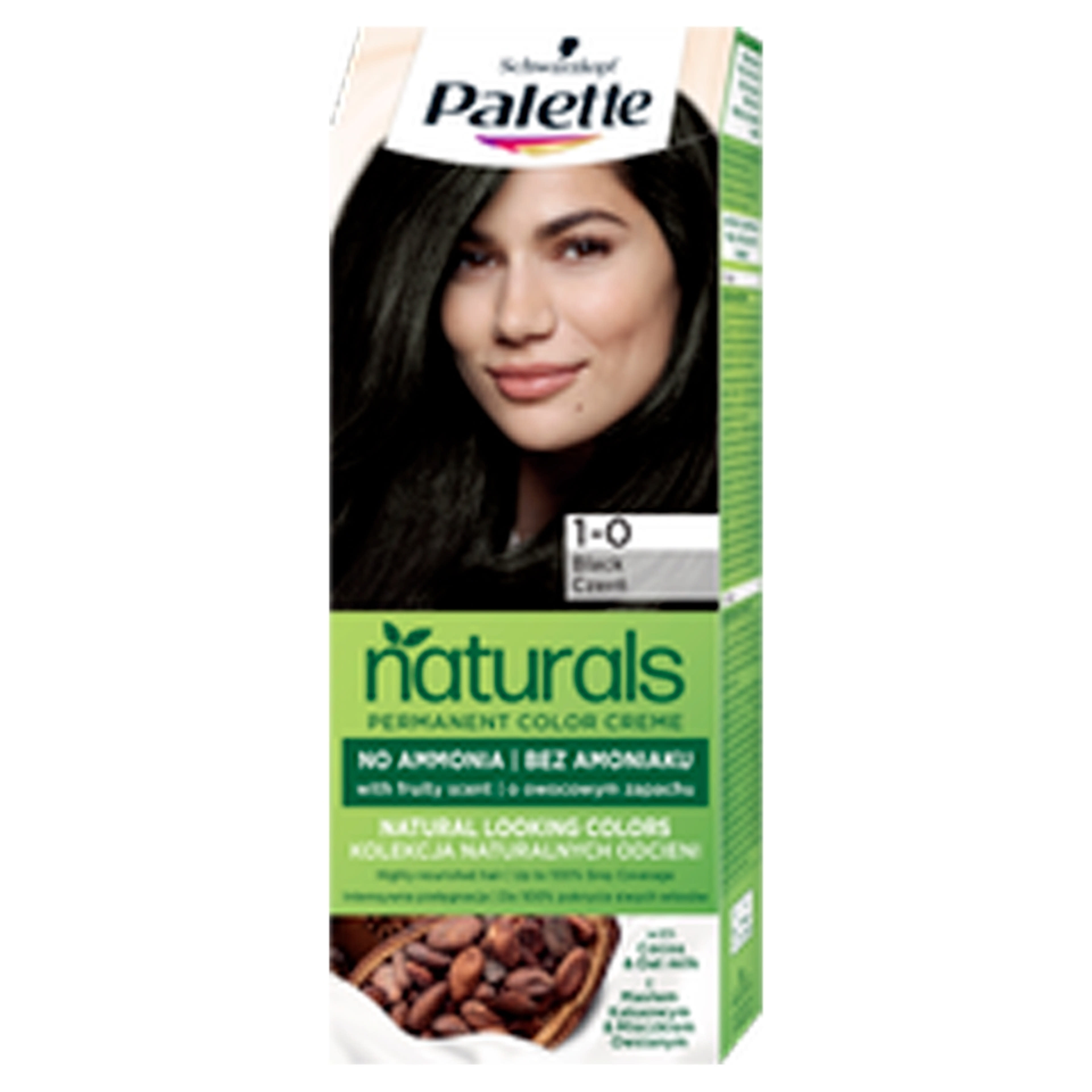 Palette Permanent Natural Colors ápoló krémhajfesték 900 mélytengeri fekete - 1 db