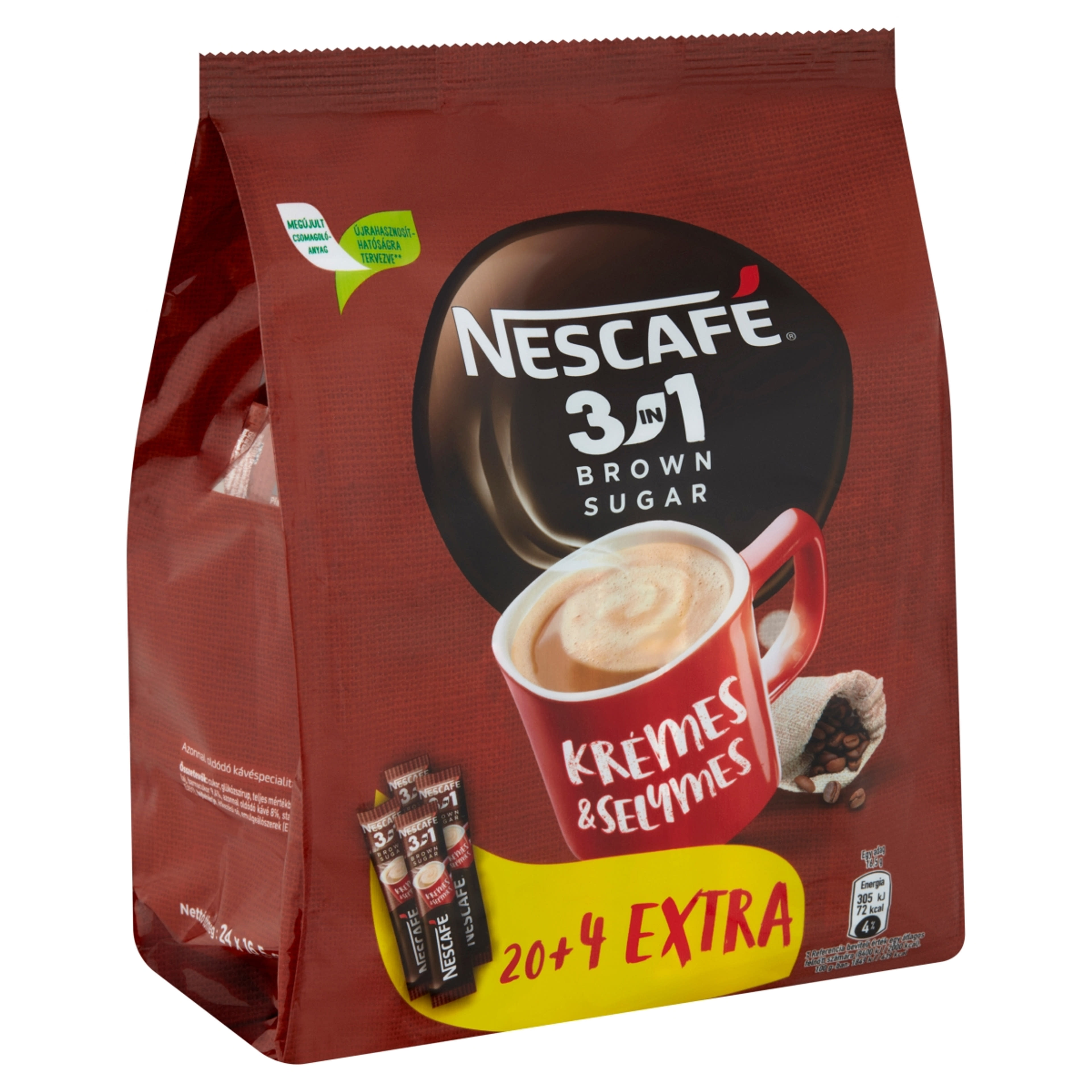 Nescafé  3in1 barna cukros kávéspecialitás 24 db - 17 g-2
