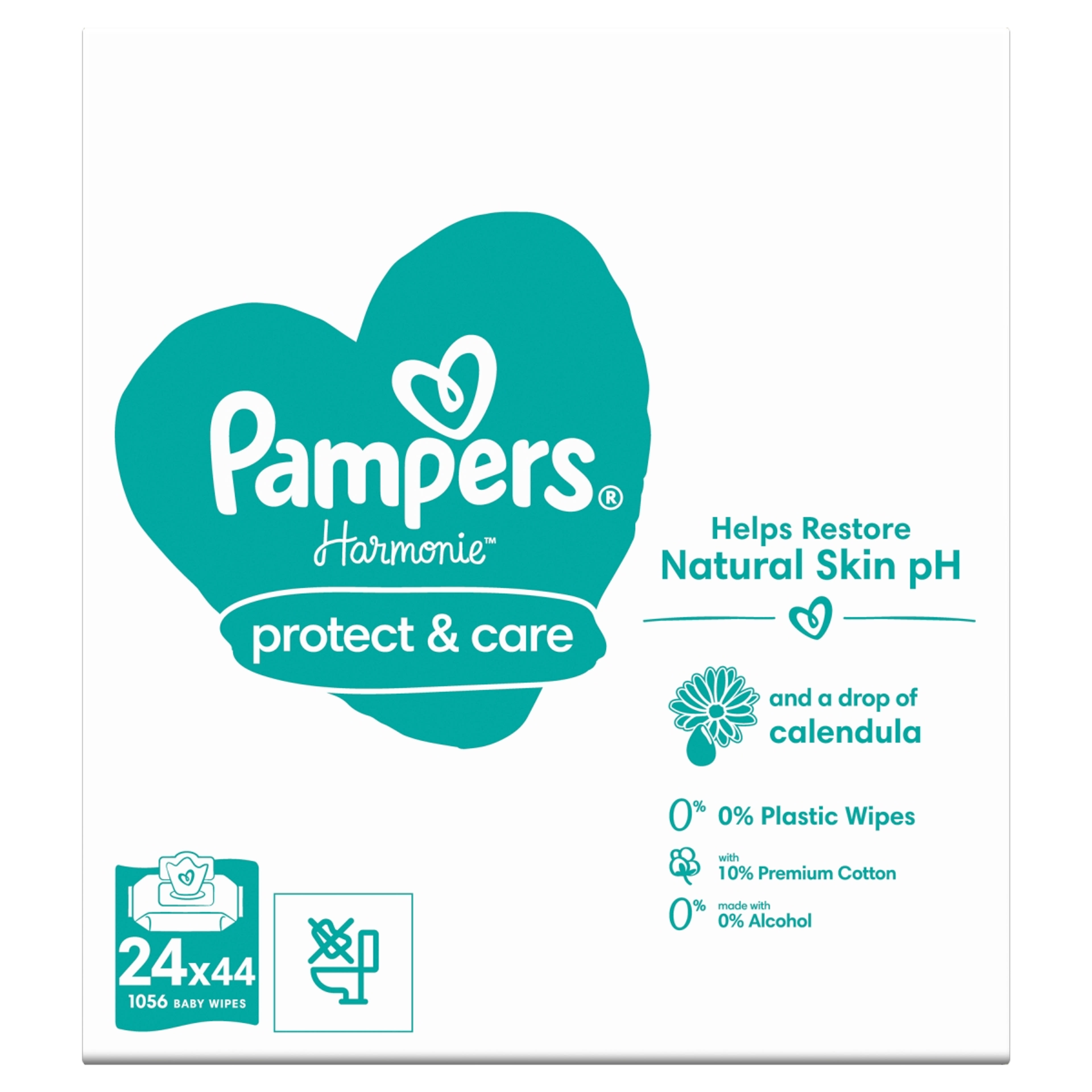 Pampers Harmonie Protect & Care nedves törlőkendő 14x44 db - 1056 db-3