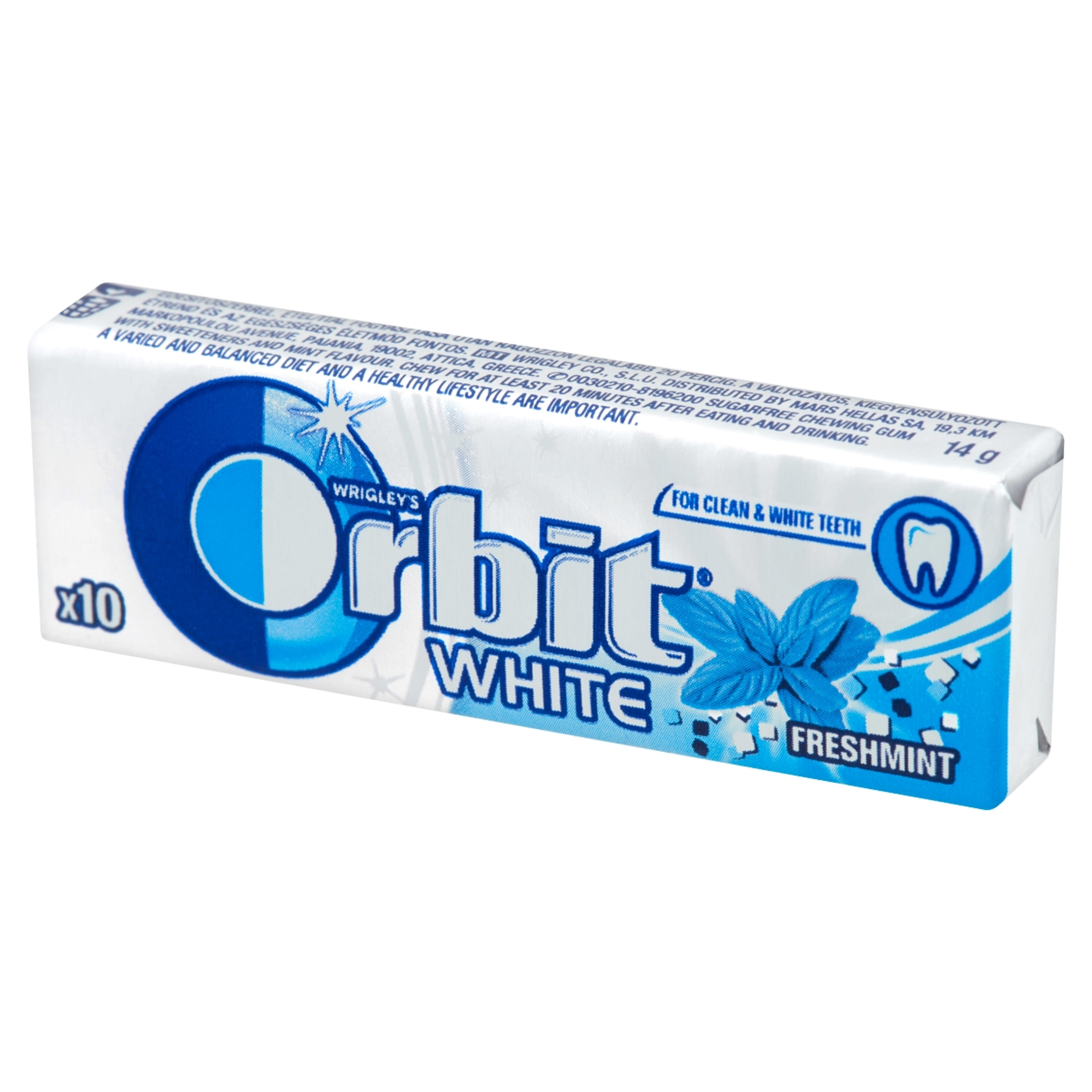 Orbit drazsé white freshmint - 14 g-2