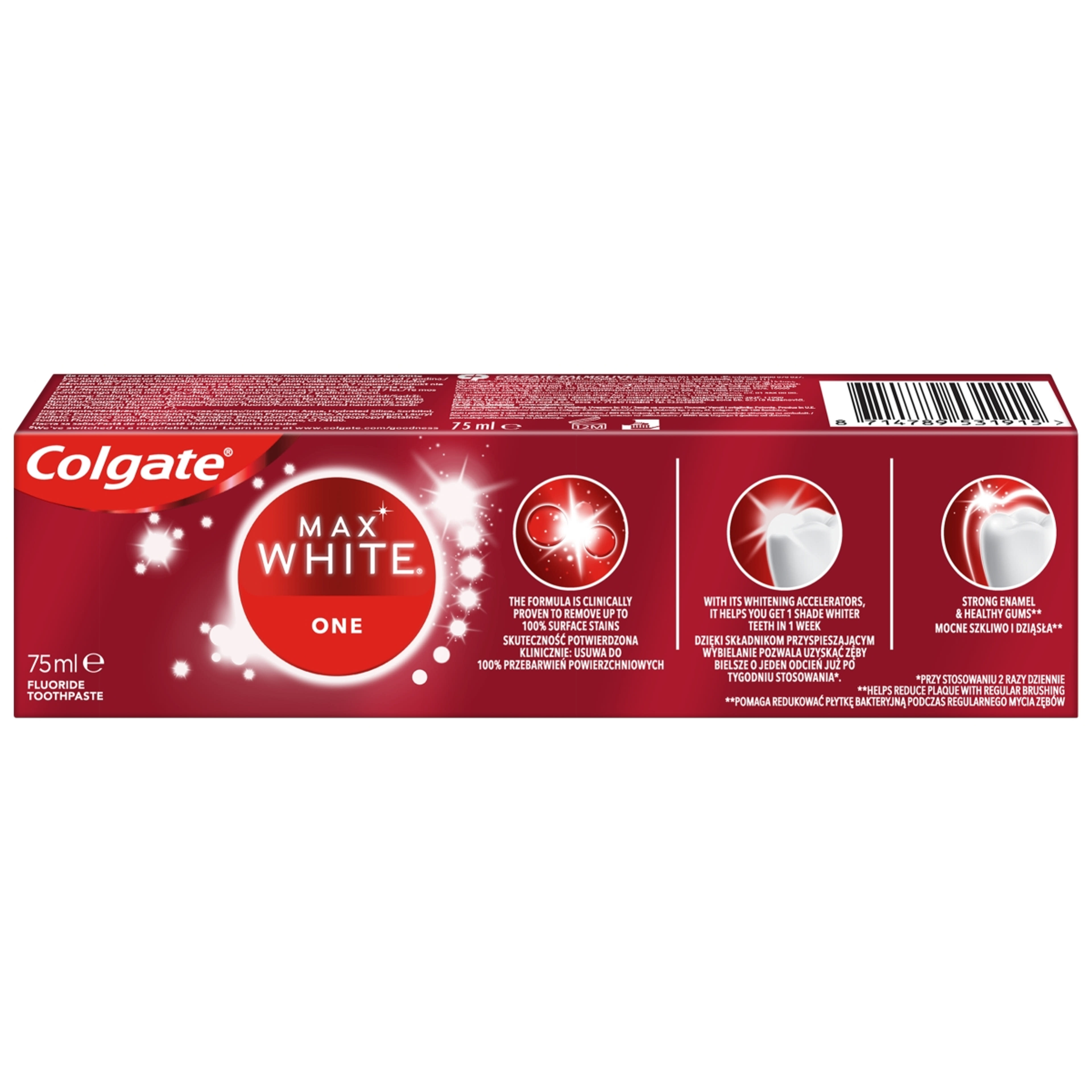 Colgate Max White One fogfehérítő fogkrém - 75 ml-3