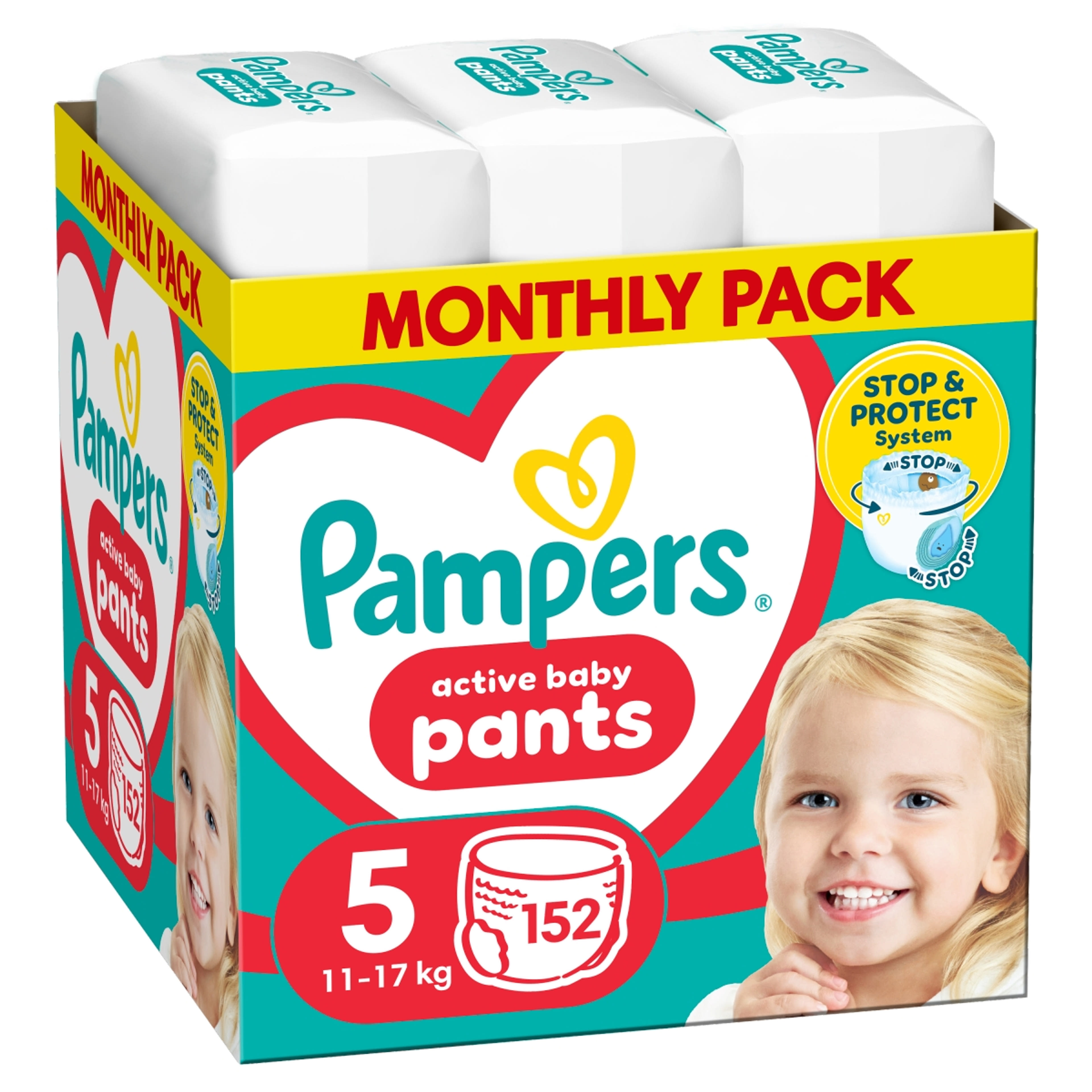 Pampers Pants monthly pack 5-os 11-17 kg - 152 db-9