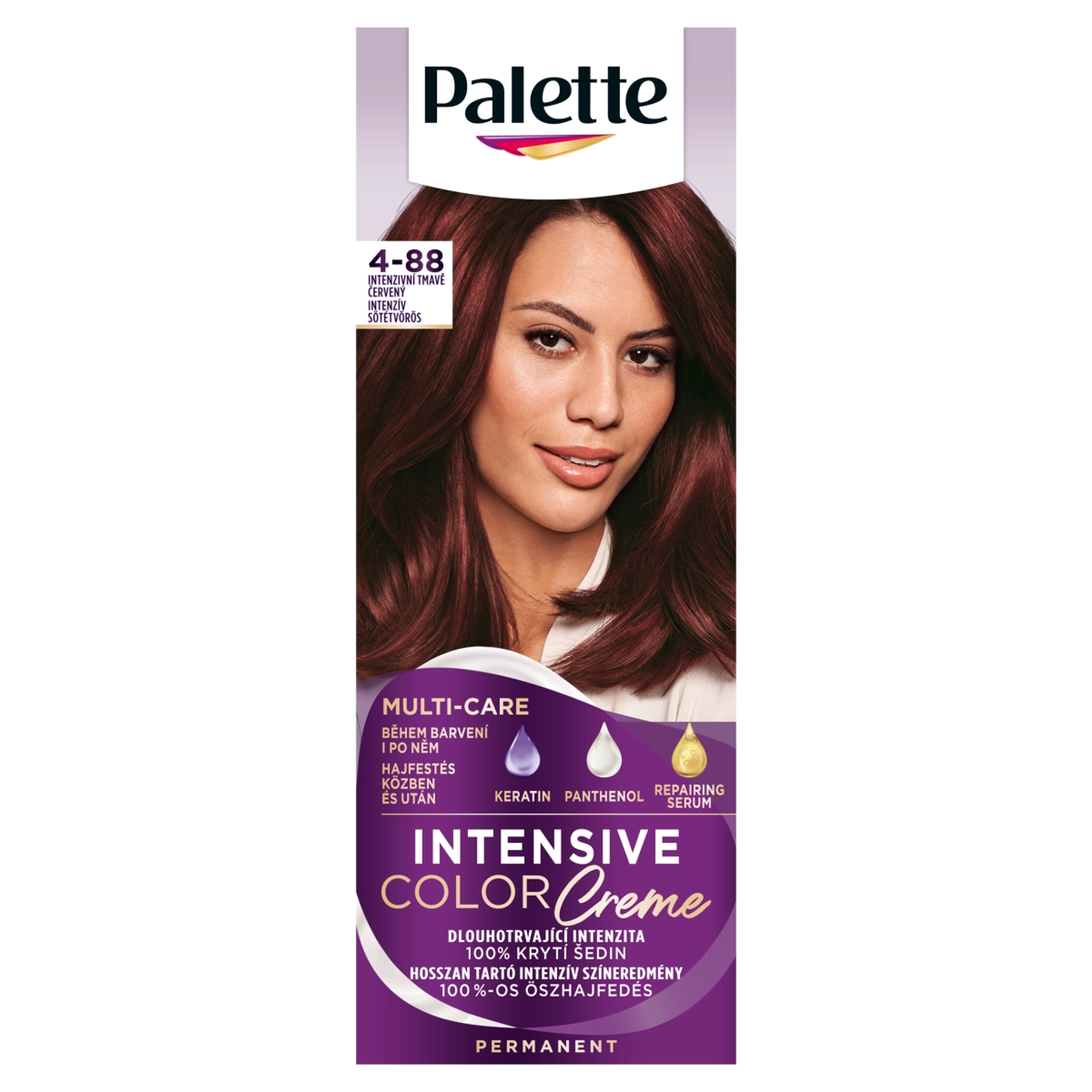 Schwarzkopf Palette Intensive Color Creme hajfesték 4-88 intenzív sötétvörös - 1 db