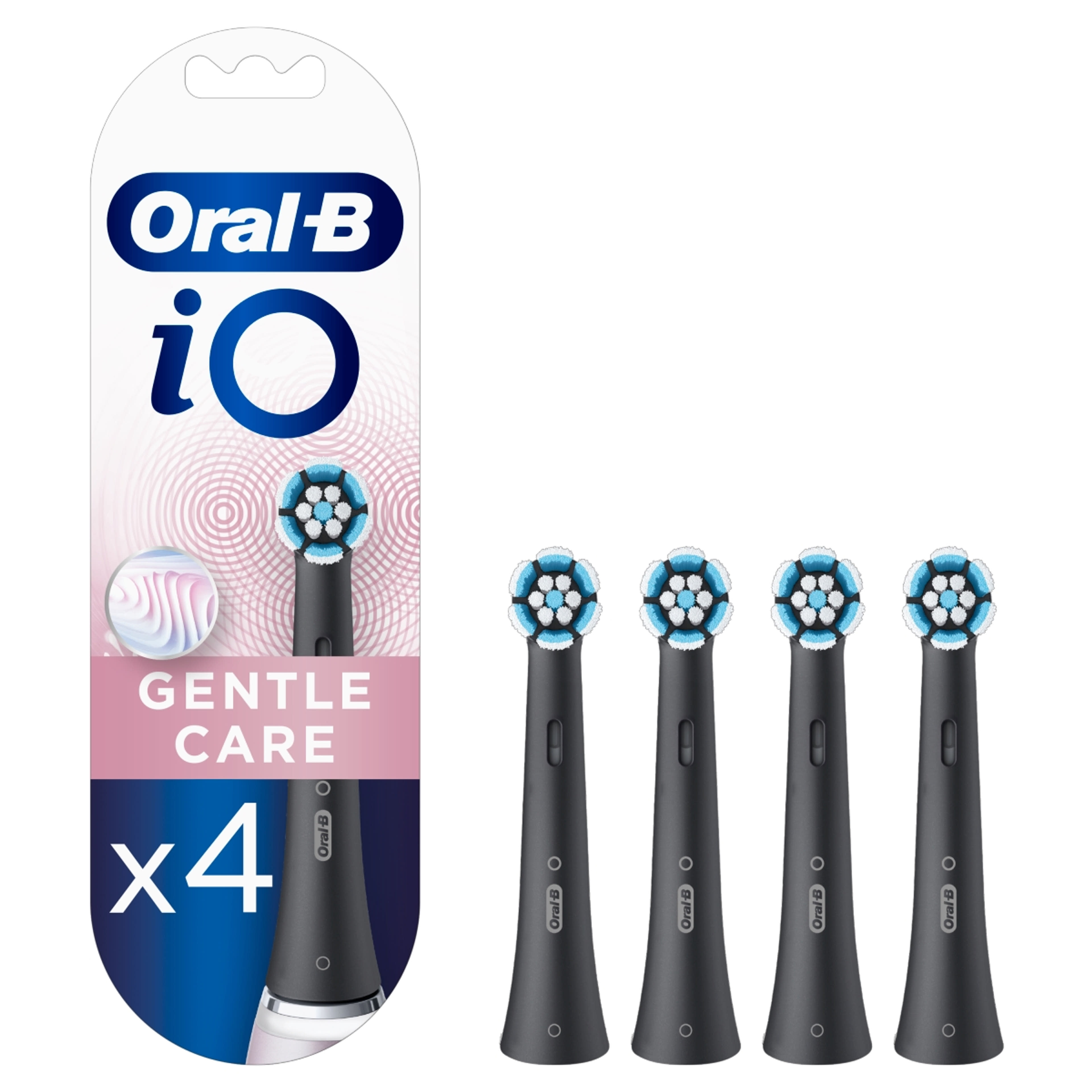 Oral-B iO Gentle Care fogkefefej, fekete - 4 db-9