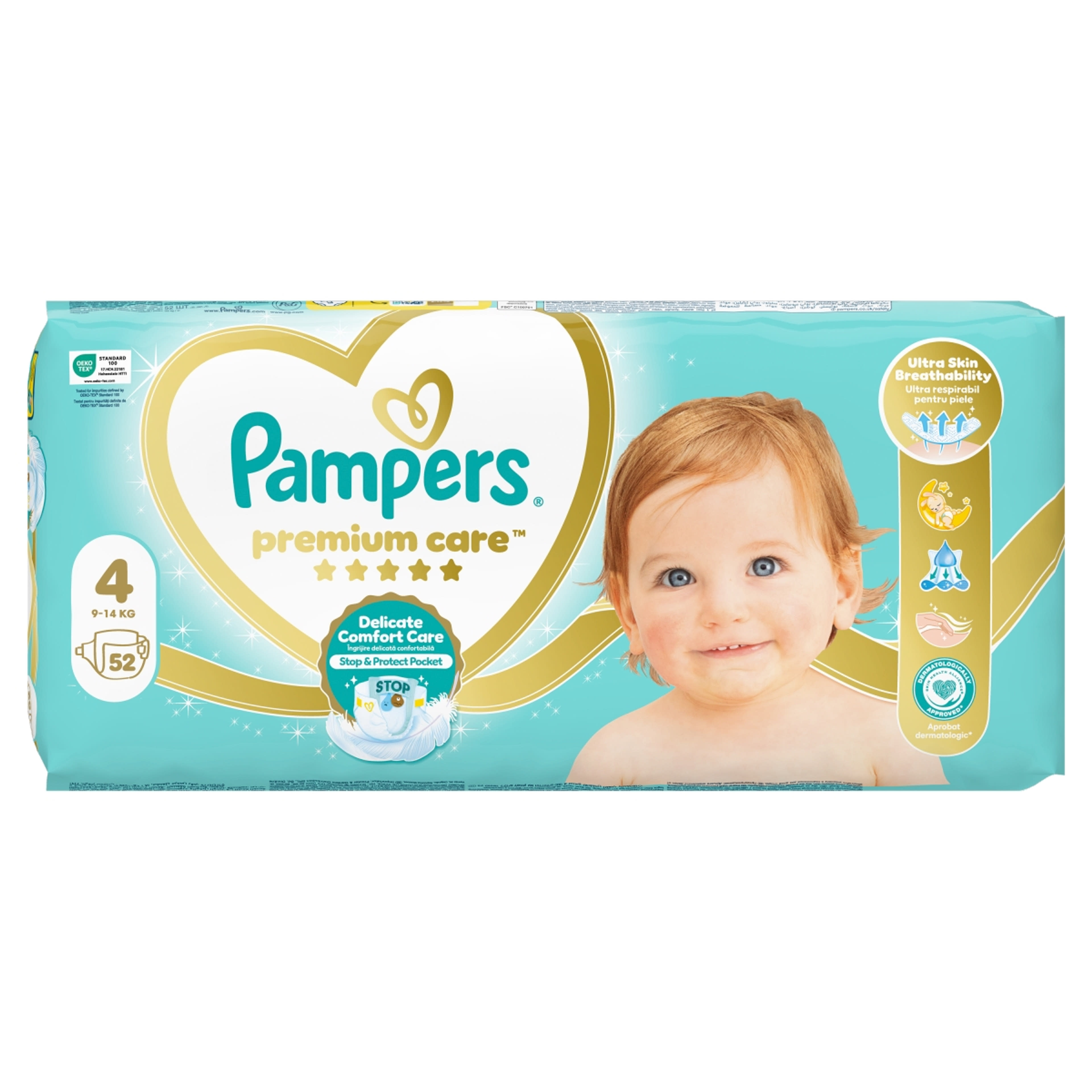 Pampers Premium Care Pelenka 4-es 9-15kg - 52 db-3