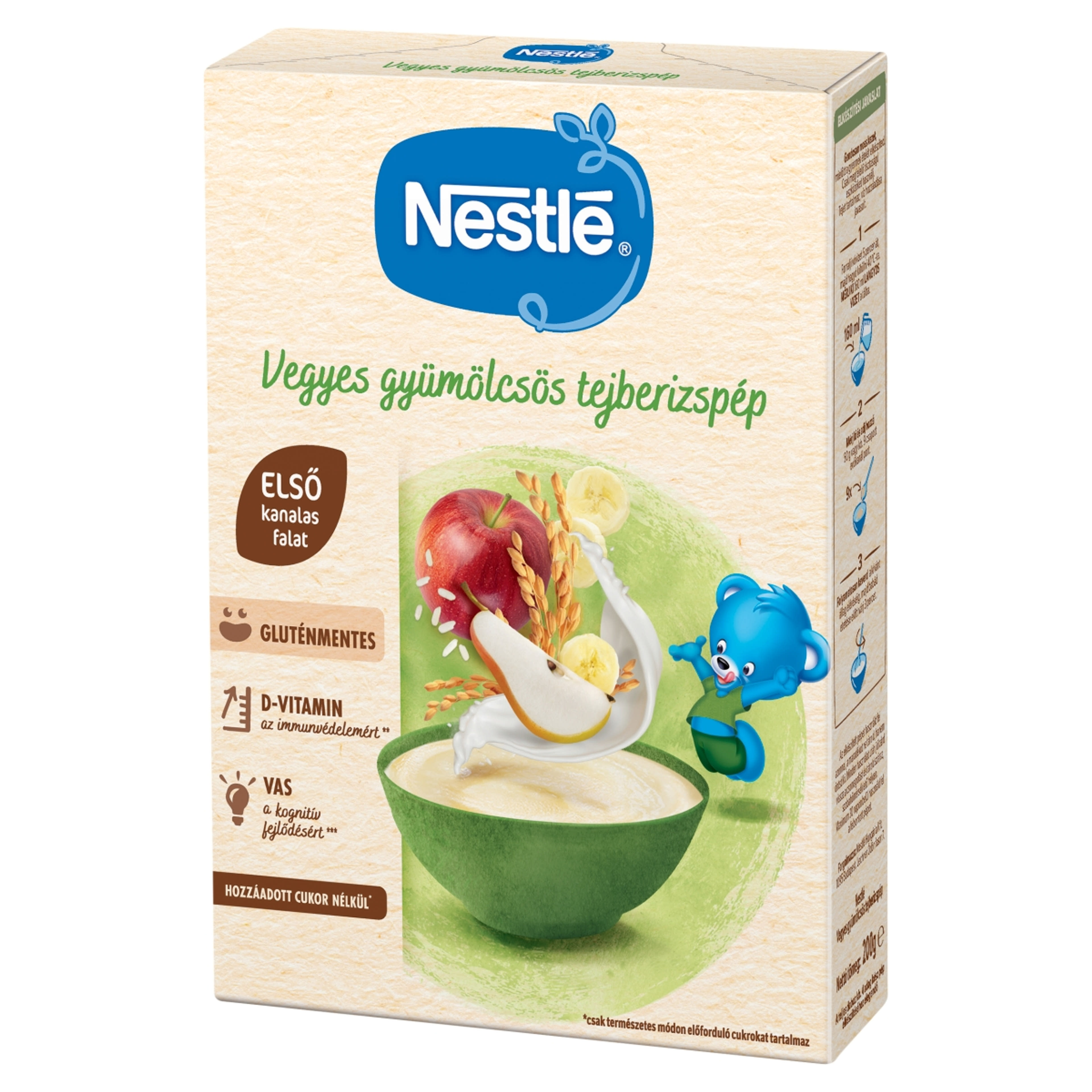 Nestlé vegyes gyümölcsös tejberizspép 6 hónapos kortól - 200 g-2