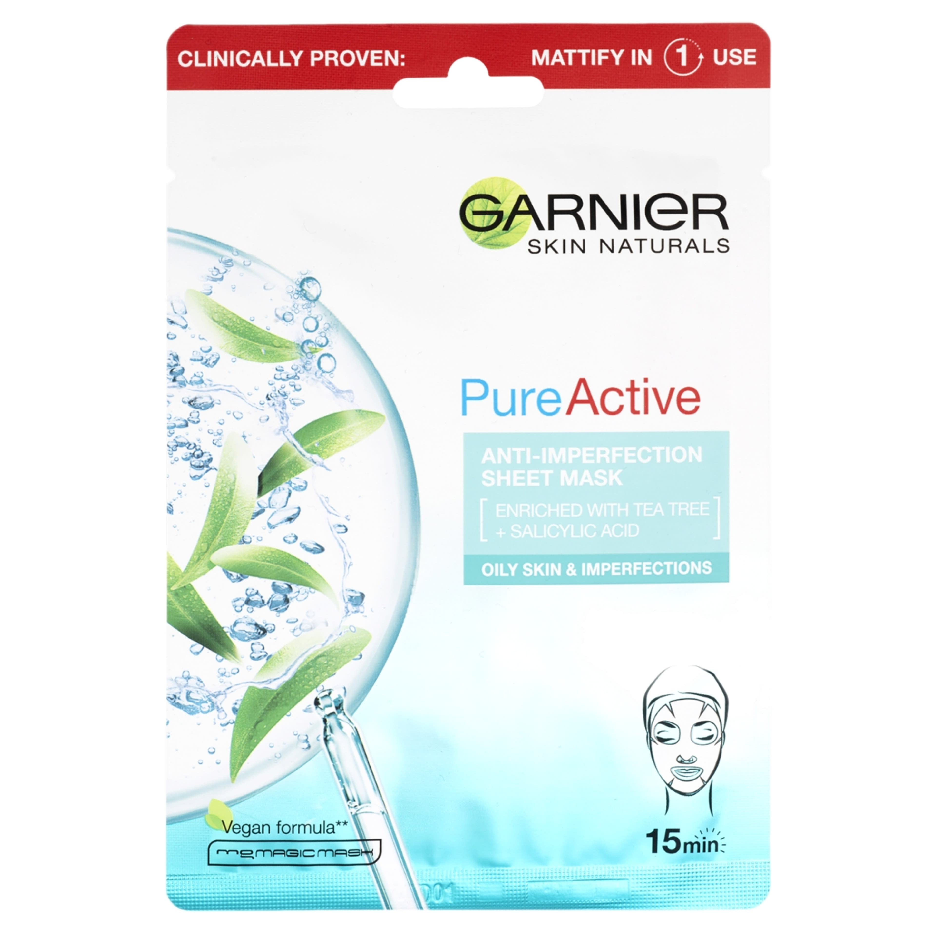Garnier Skin Naturals Pure Active textilmaszk - 28 g-1